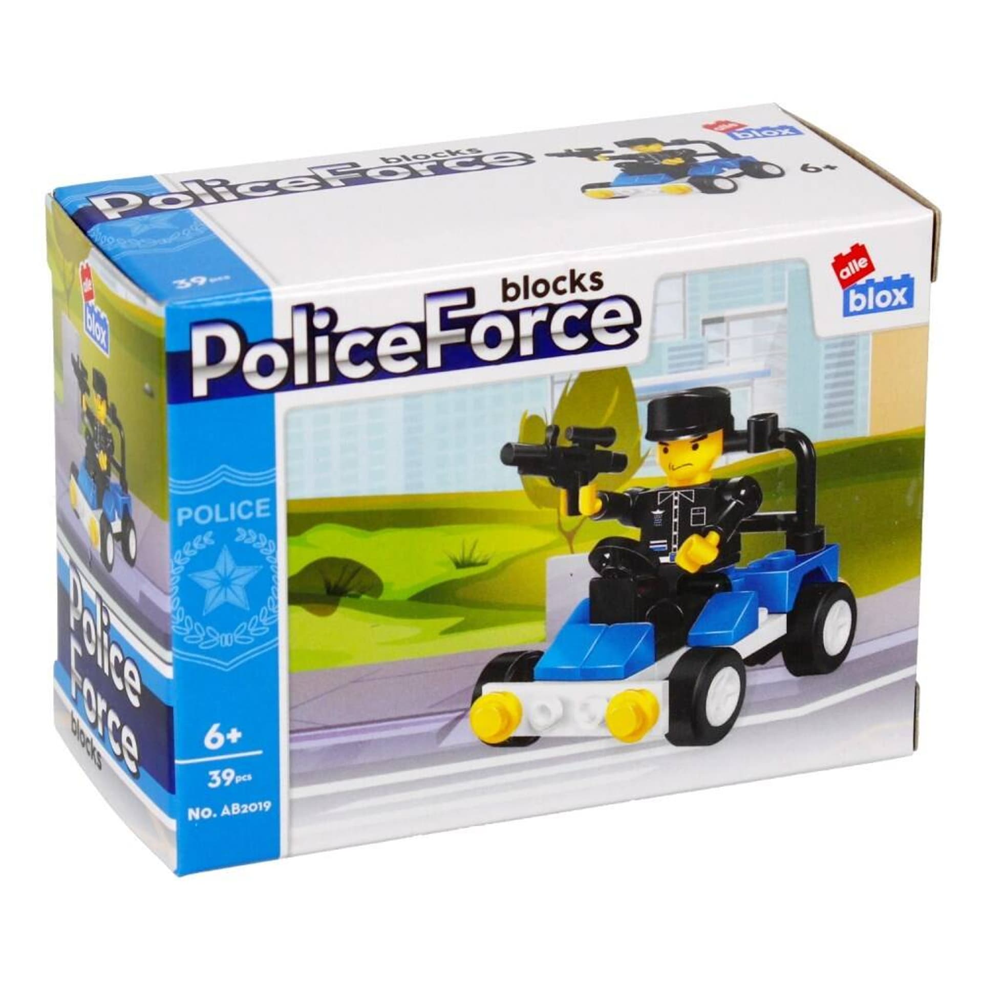 

Klocki konstrukcyjne 39 elementów Policja alleBLOX 492819