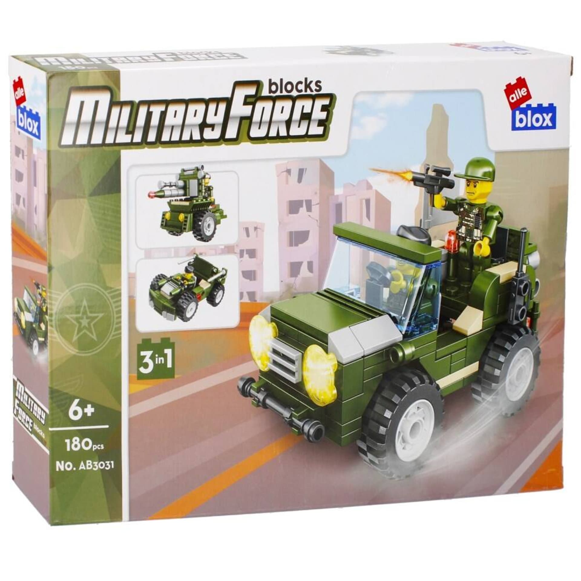 

Klocki konstrukcyjne 180 elementów Military alleBLOX 492828
