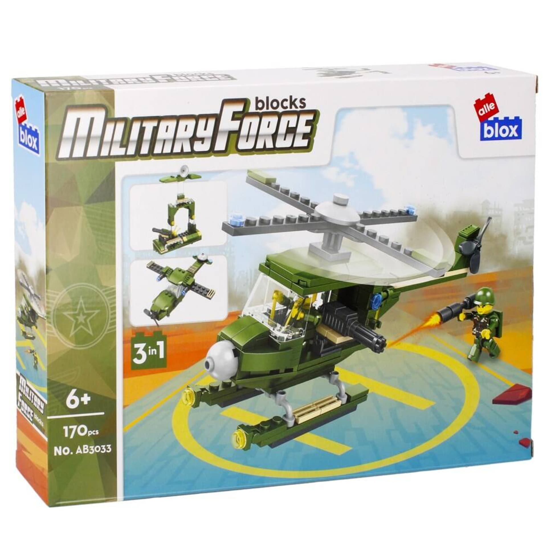 

Klocki konstrukcyjne 170 elementów Military alleBLOX 492838