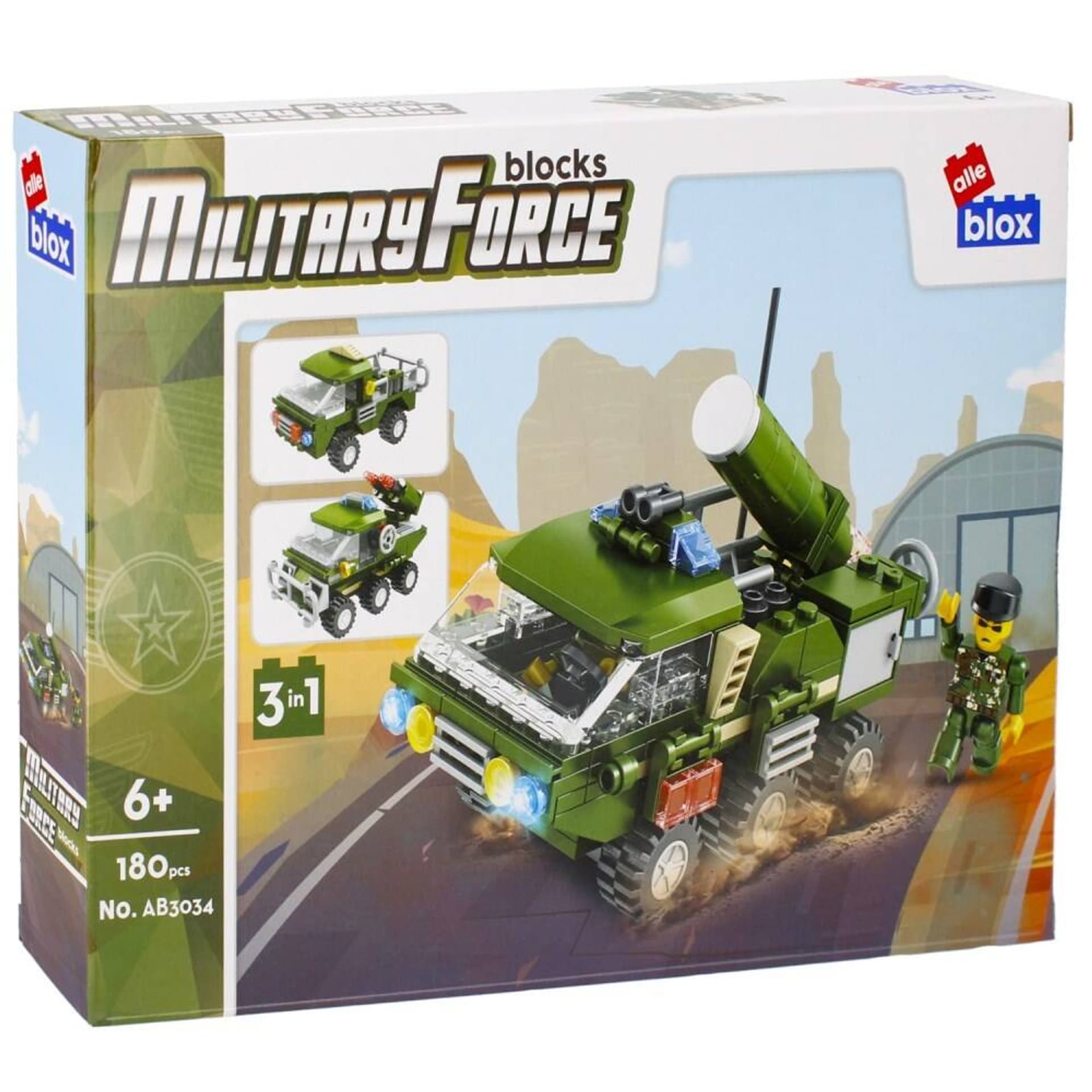 

Klocki konstrukcyjne 180 elementów Military alleBLOX 492843
