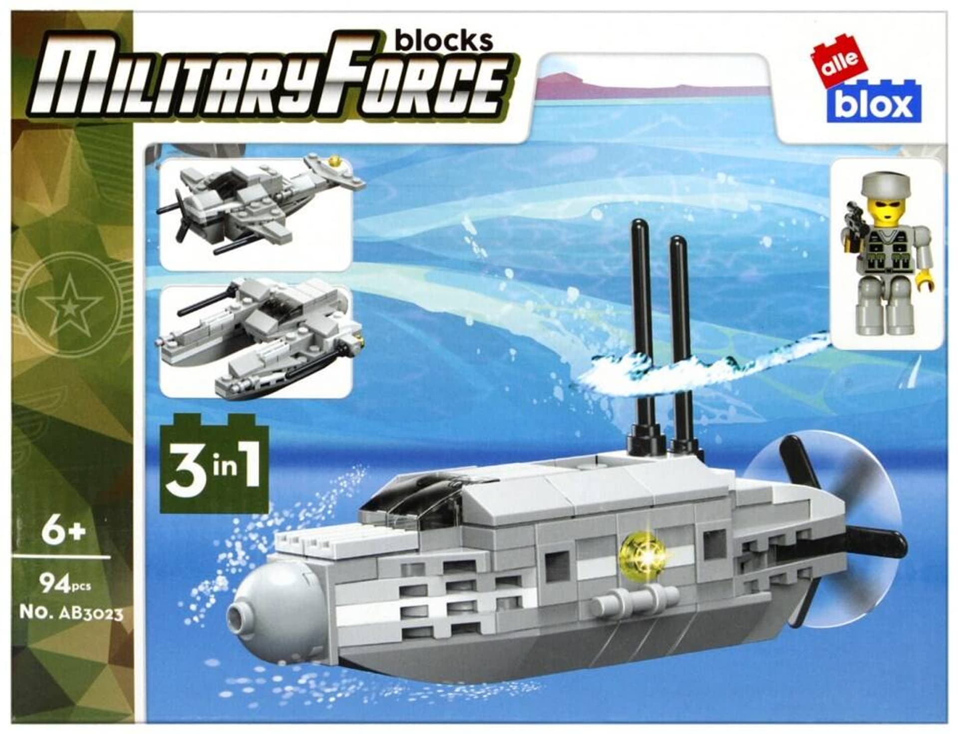 

Klocki konstrukcyjne 94 elementy Military alleBLOX 492849