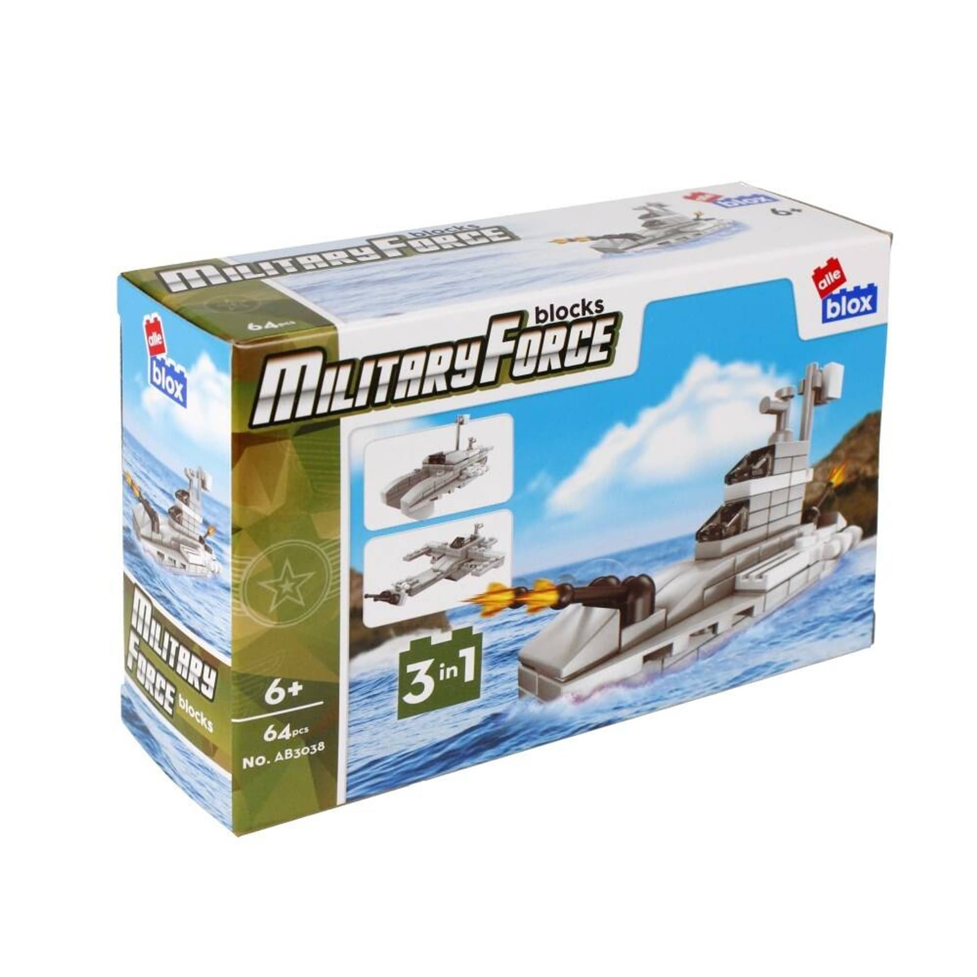 

Klocki konstrukcyjne 64 elementy Military alleBLOX 492867