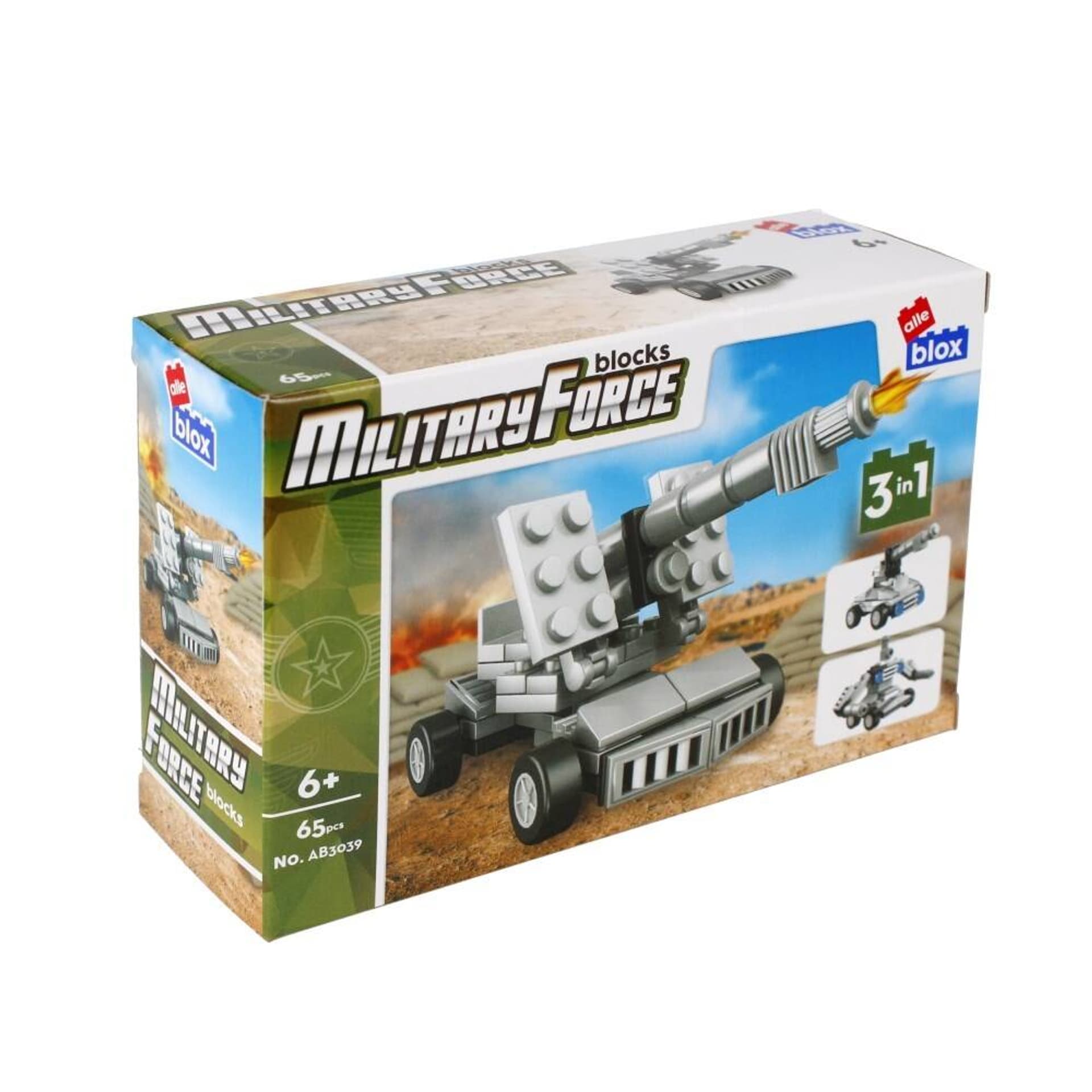 

Klocki konstrukcyjne 65 elementów Military alleBLOX 492868