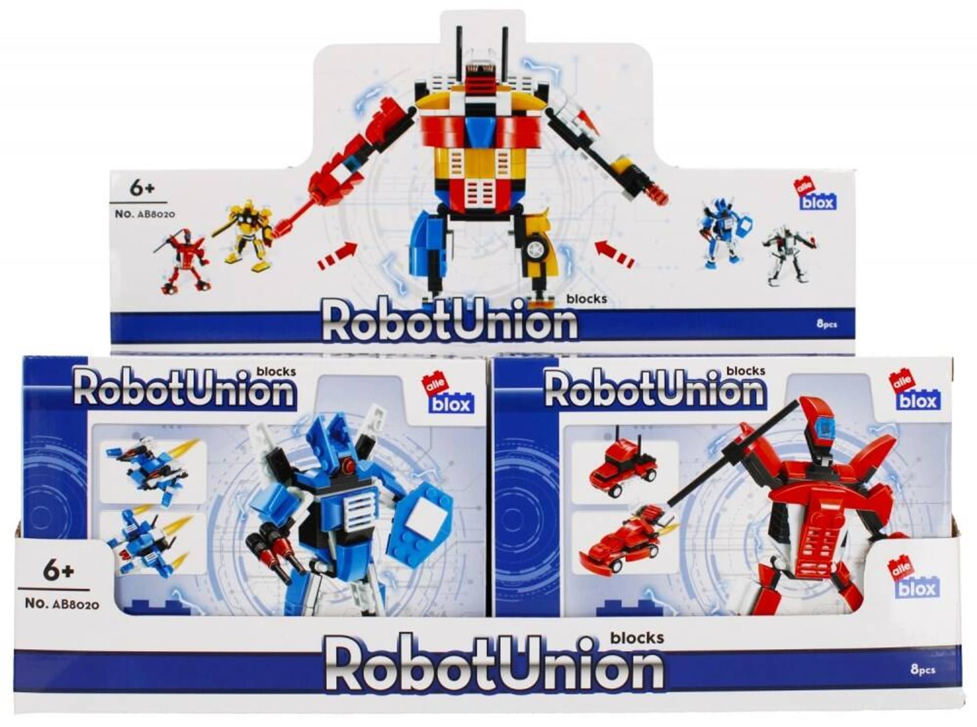 

Klocki konstrukcyjne 105-115 elementów Robot display alleBLOX 492903