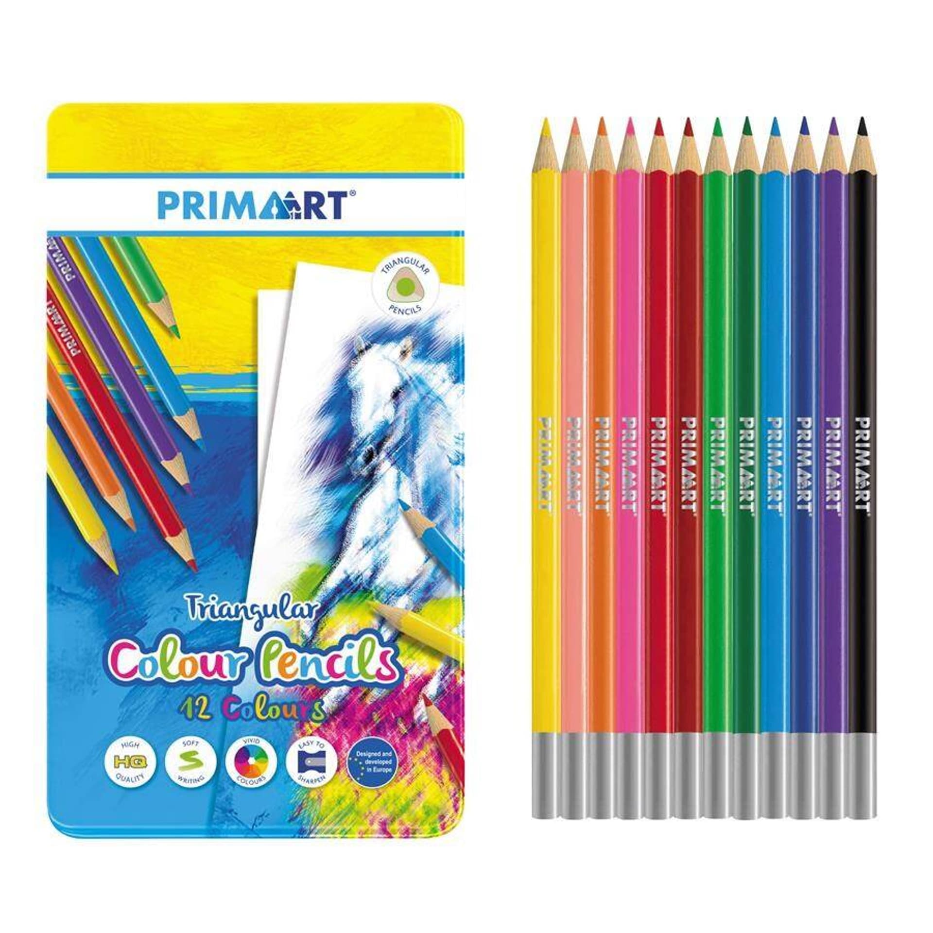 

Kredki ołówkowe 12 kolorów trójkątne PRIMA ART 447729