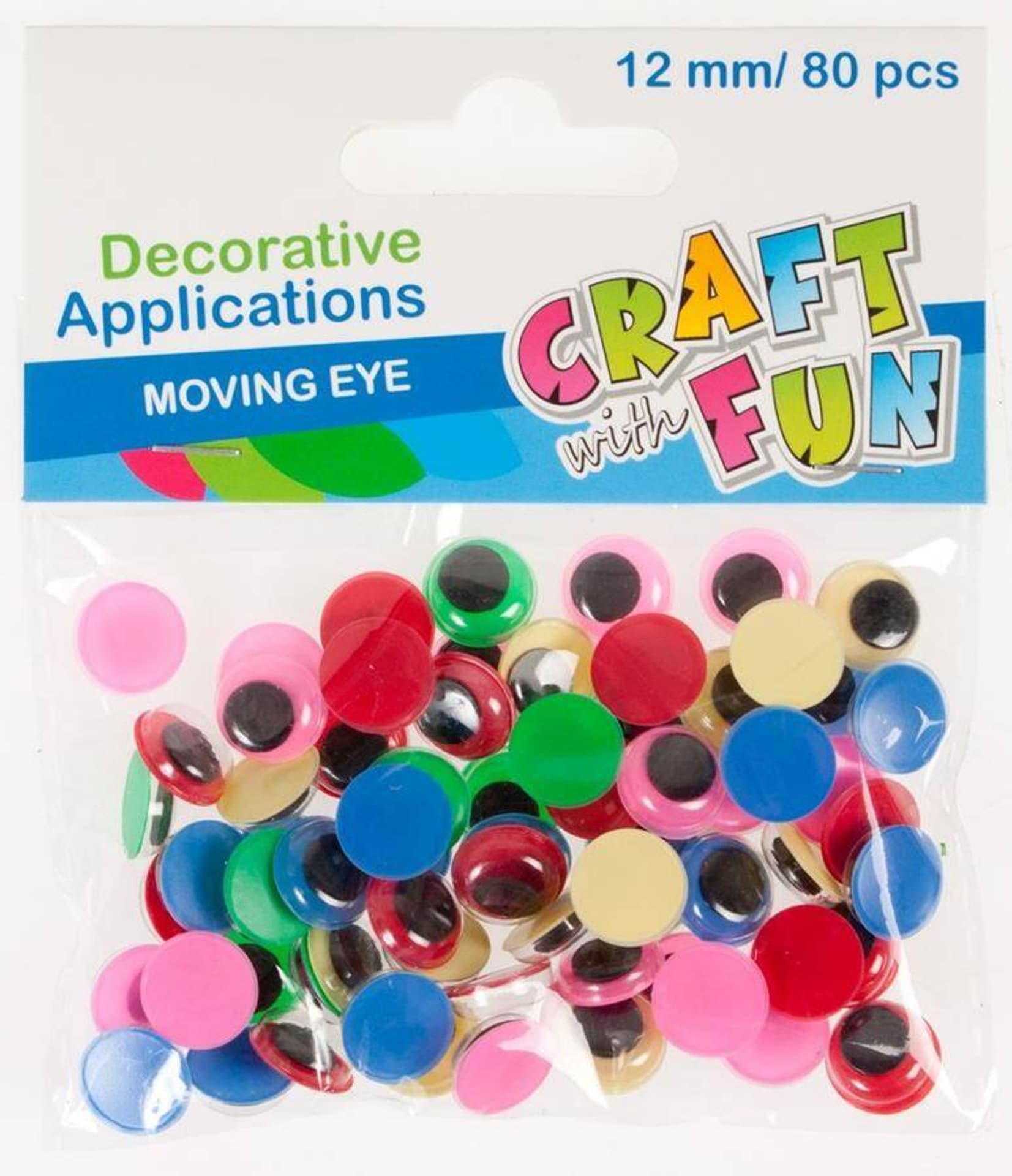 

Ozdoby dekoracyjne samoprzylepne Oczy 12 mm CRAFT WITH FUN 290110
