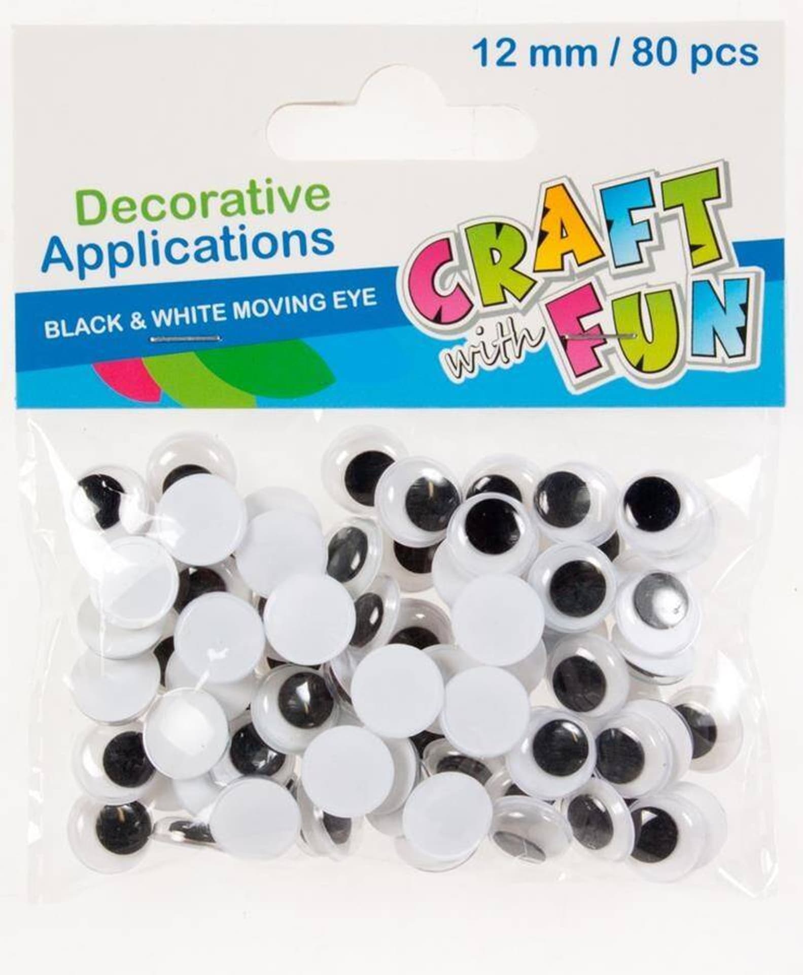 

Ozdoby dekoracyjne samoprzylepne Oczy 12 mm CRAFT WITH FUN 290499