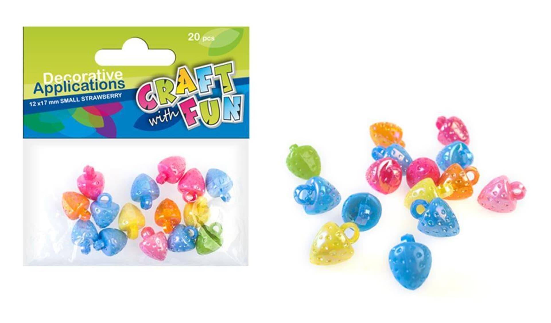 

Zawieszki plastikowe Truskawki CRAFT WITH FUN 327021