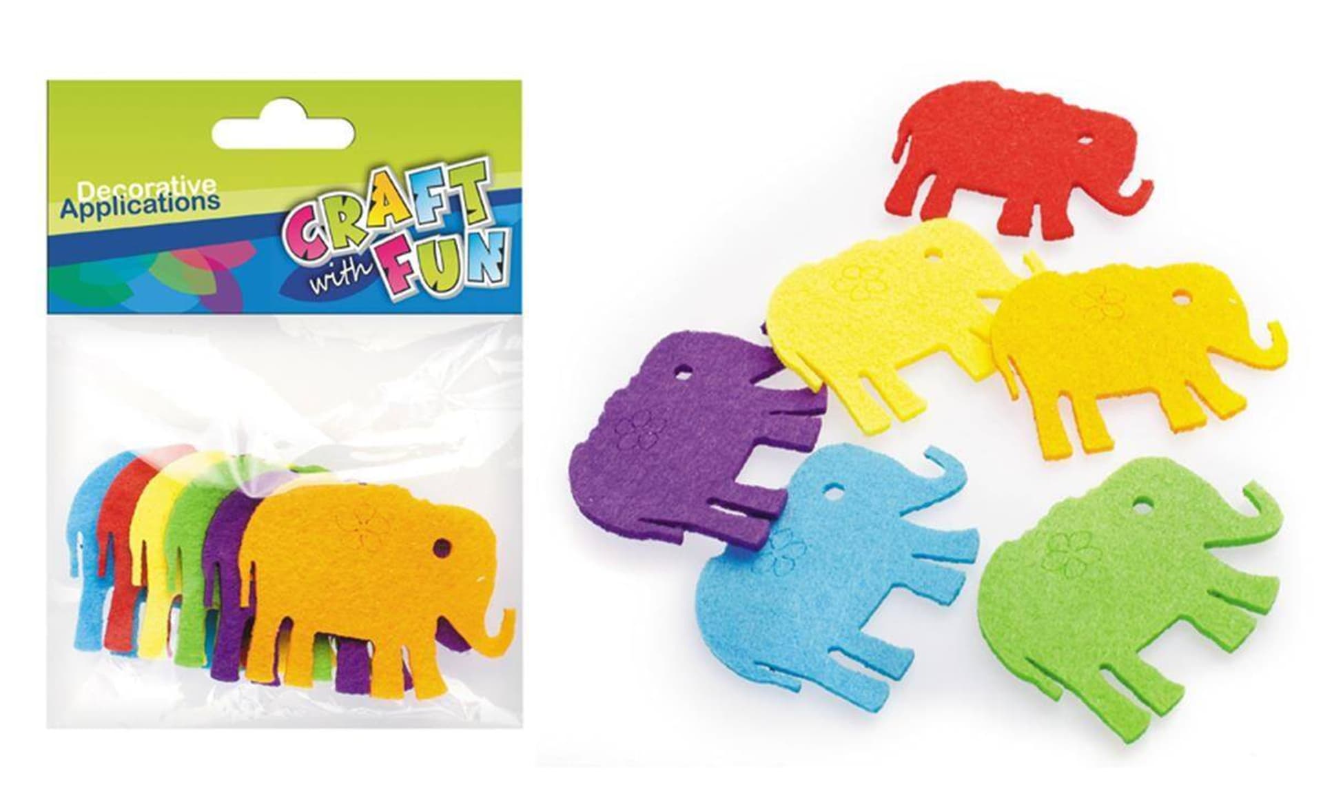 

Ozdoby dekoracyjne filcowe Słonie CRAFT WITH FUN 339097