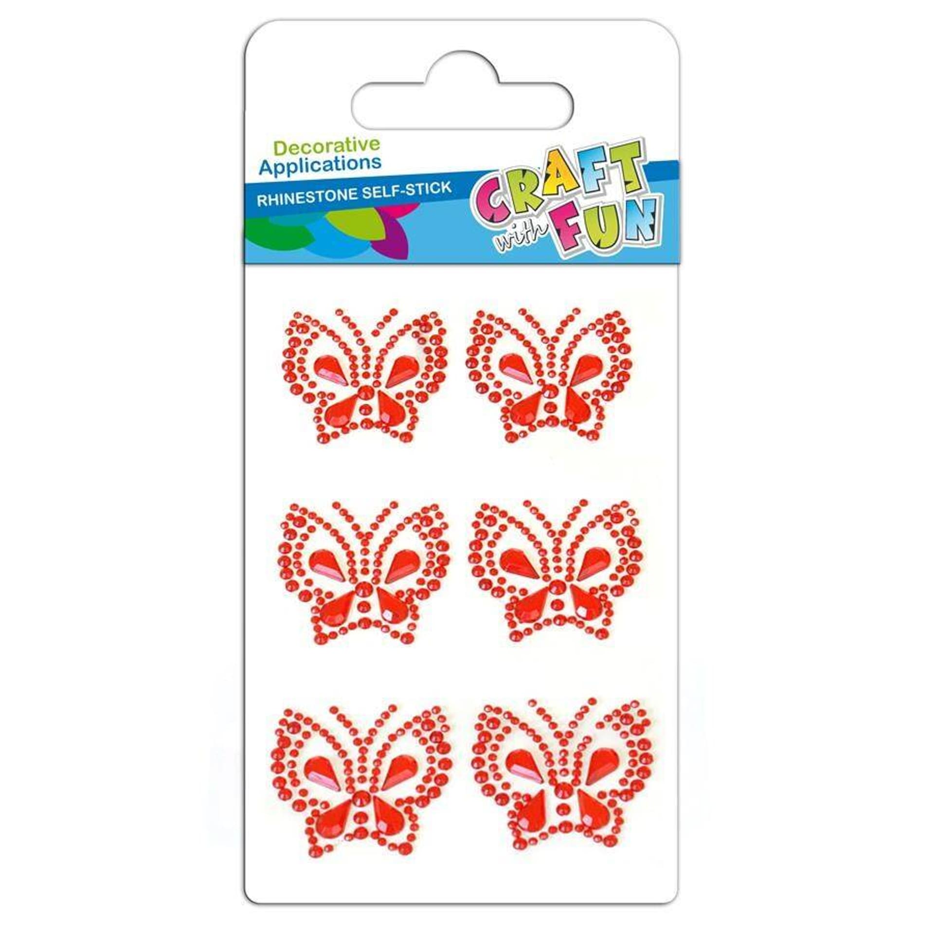 

Ozdoby dekoracyjne samoprzylepne kryształki Motyle CRAFT WITH FUN 382482