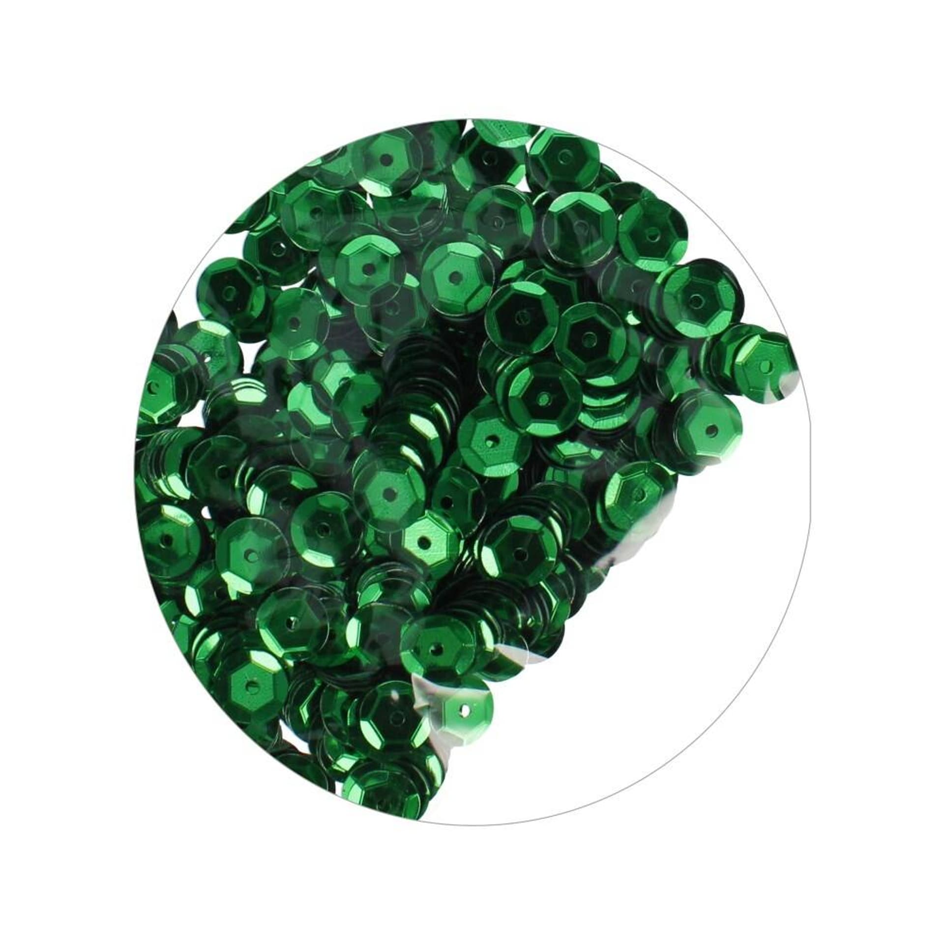 

Cekiny metaliczne guziki 8 mm zielone CRAFT WITH FUN 383995