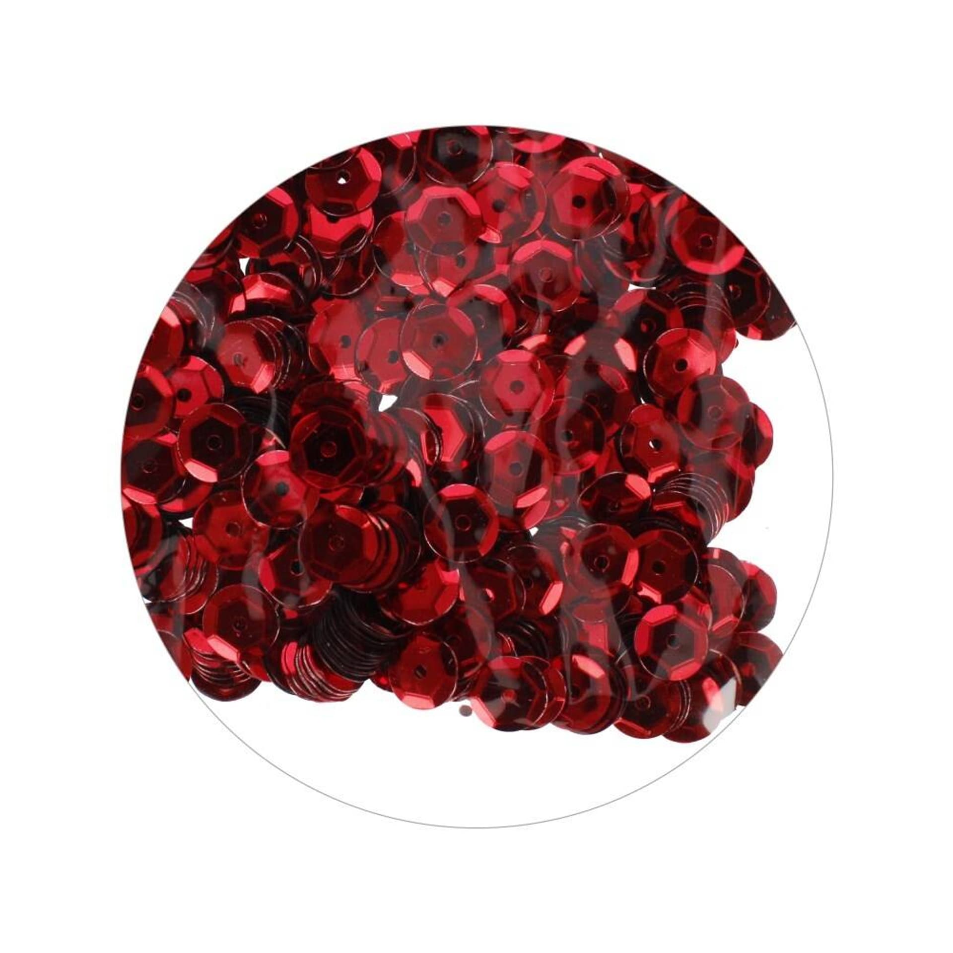 

Cekiny metaliczne okrągłe 8 mm czerwone CRAFT WITH FUN 384020