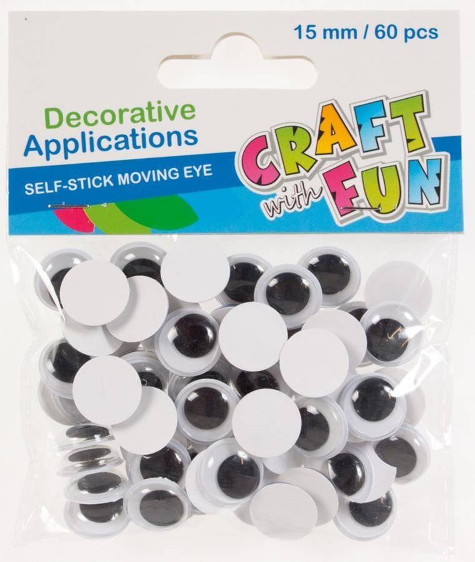 

Ozdoby dekoracyjne samoprzylepne Oczy 15 mm CRAFT WITH FUN 386914