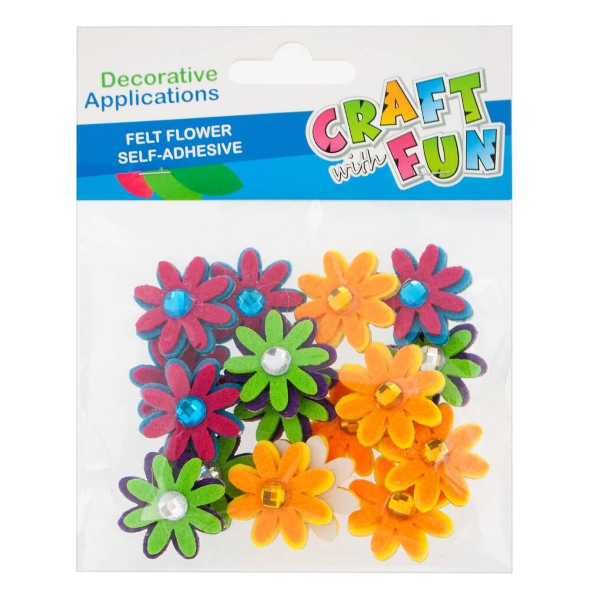 

Ozdoba dekoracyjna Kwiaty filcowe op16 szt. CRAFT WITH FUN 439261