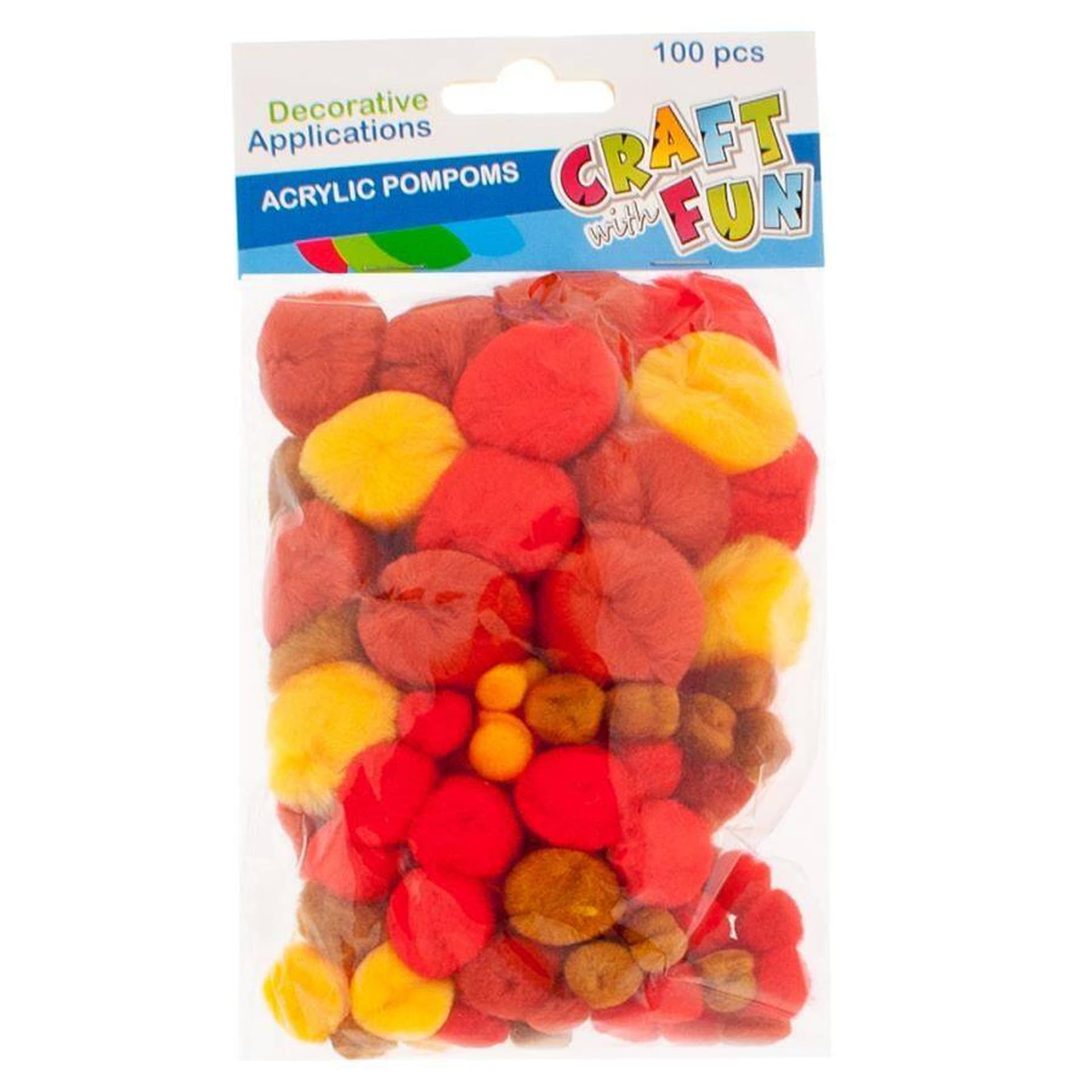 

Pompony dekoracyjne akryl mix kolor CRAFT WITH FUN 441431