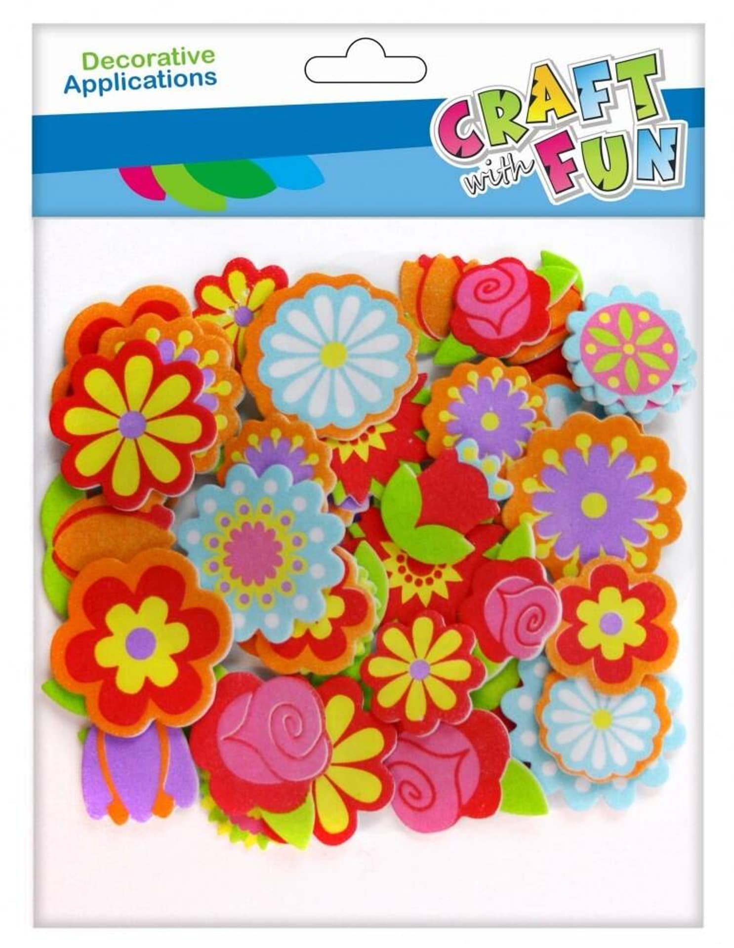 

Naklejki piankowe samoprzylepne Kwiaty CRAFT WITH FUN 463442