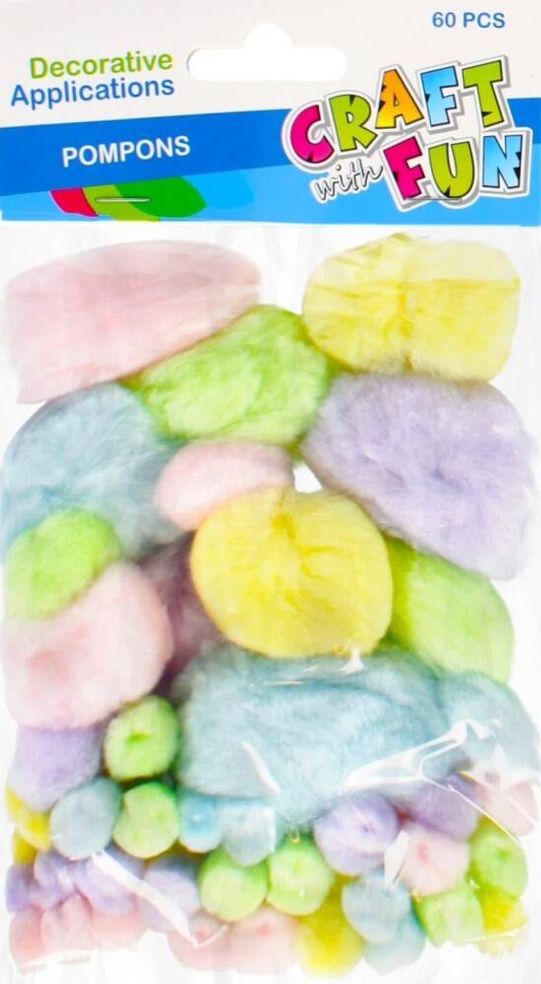 

Pompony dekoracyjne mix akryl CRAFT WITH FUN 463471