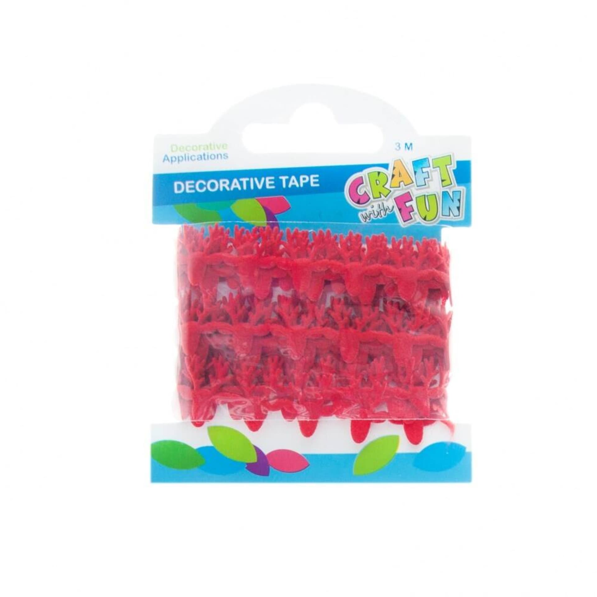 

Taśma dekoracyjna Renifer 2 m czerwona filc CRAFT WITH FUN 463509