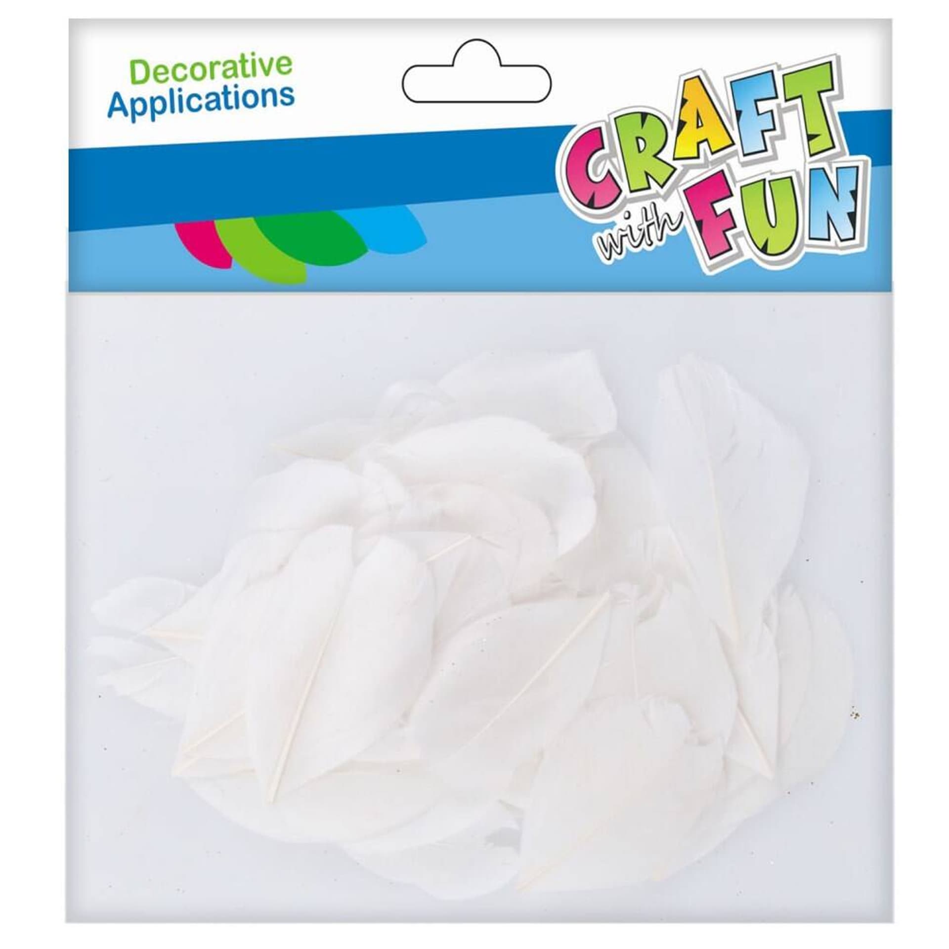 

Ozdoba dekoracyjna Piórka Białe 5-8CM 3G CRAFT WITH FUN 463630