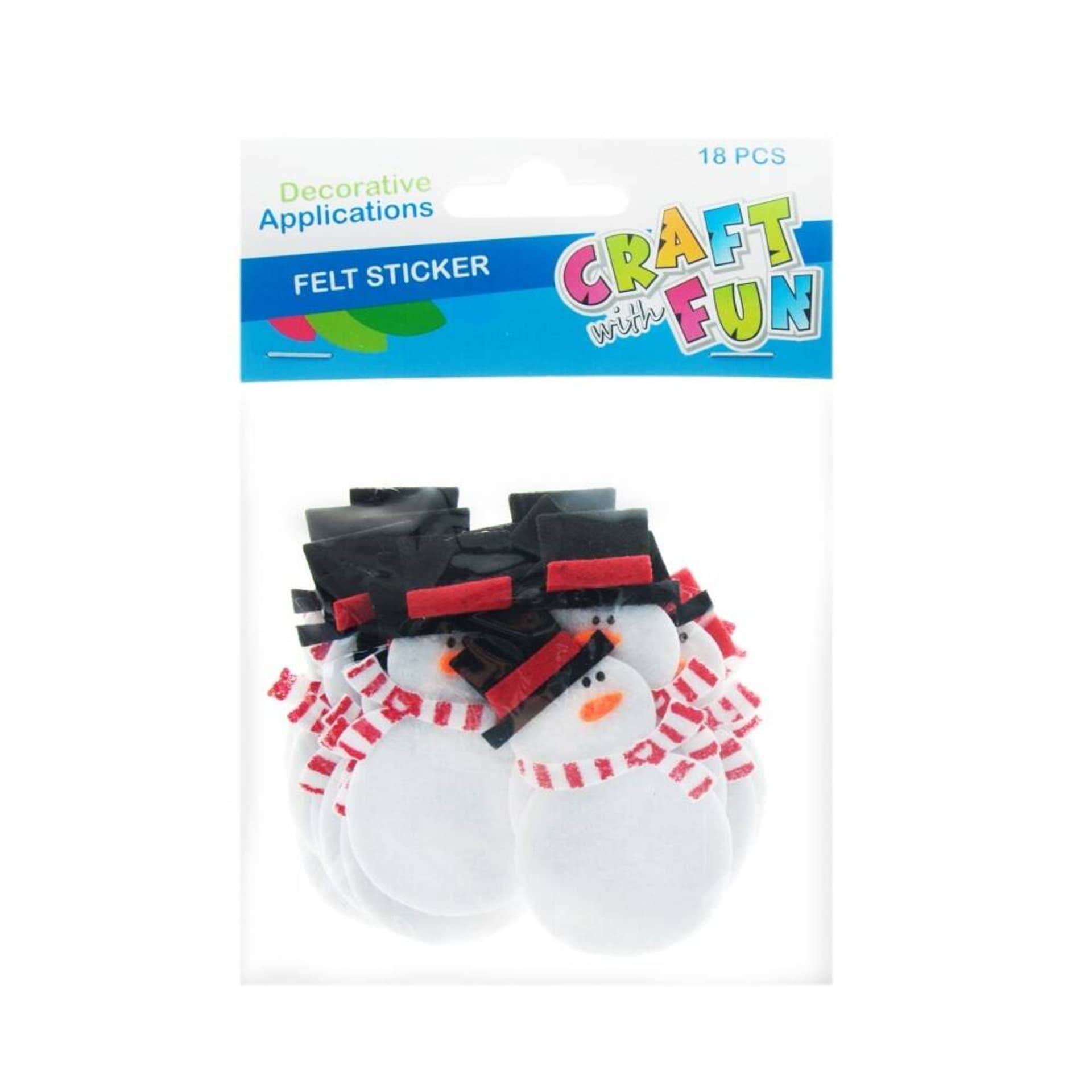 

Ozdoba dekoracyjna filcowa samoprzylepna Boże Narodzenie Bałwanki CRAFT WITH FUN 463709