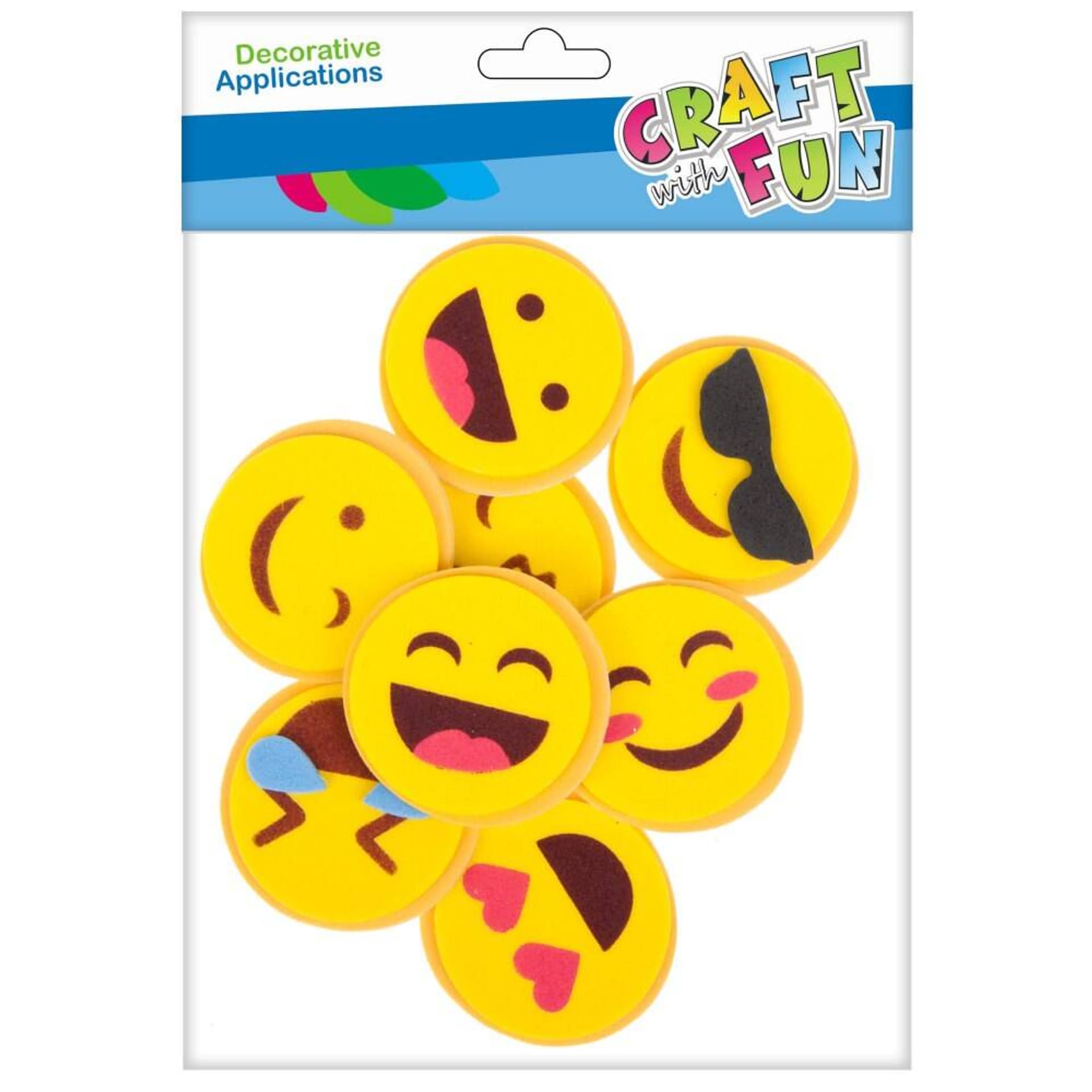 

Ozdoba dekoracyjna samoprzylepna EVA Emotki CRAFT WITH FUN 463729