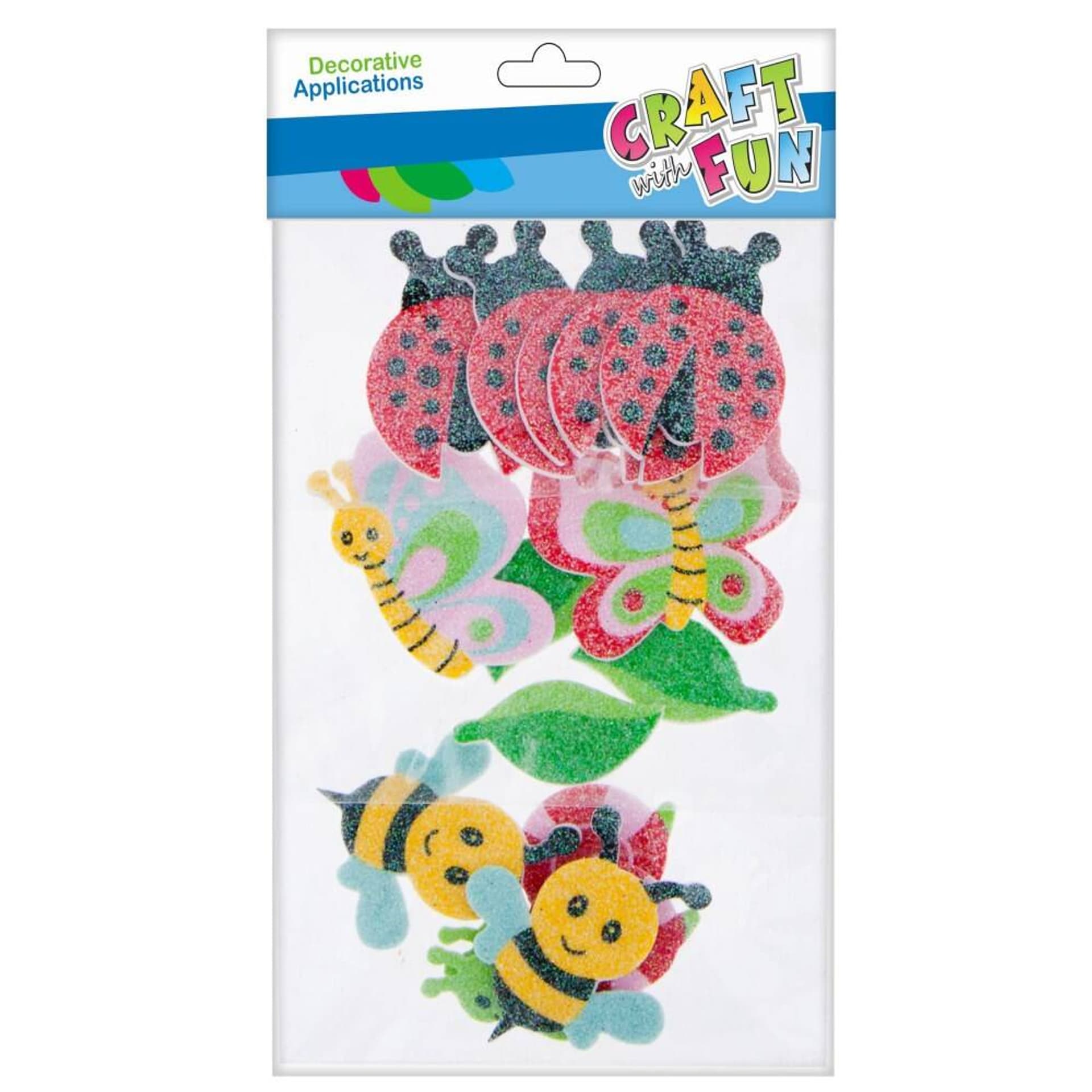 

Ozdoba dekoracyjna samoprzylepna EVA Owady brokat MIX CRAFT WITH FUN 463733