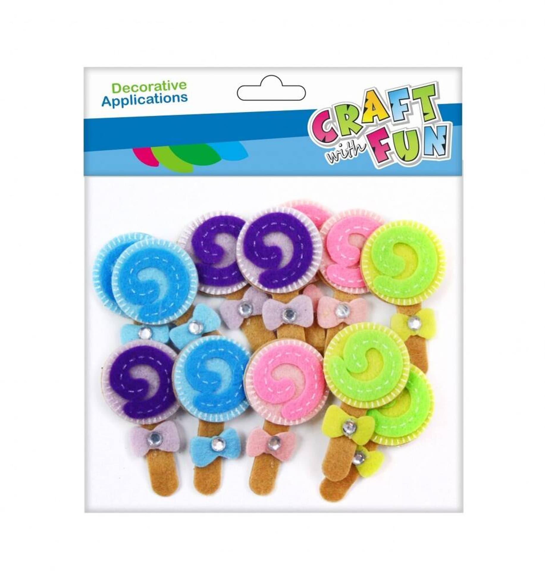 

Ozdoba dekoracyjna samoprzylepna filcowa Lizak mix kolor CRAFT WITH FUN 463737