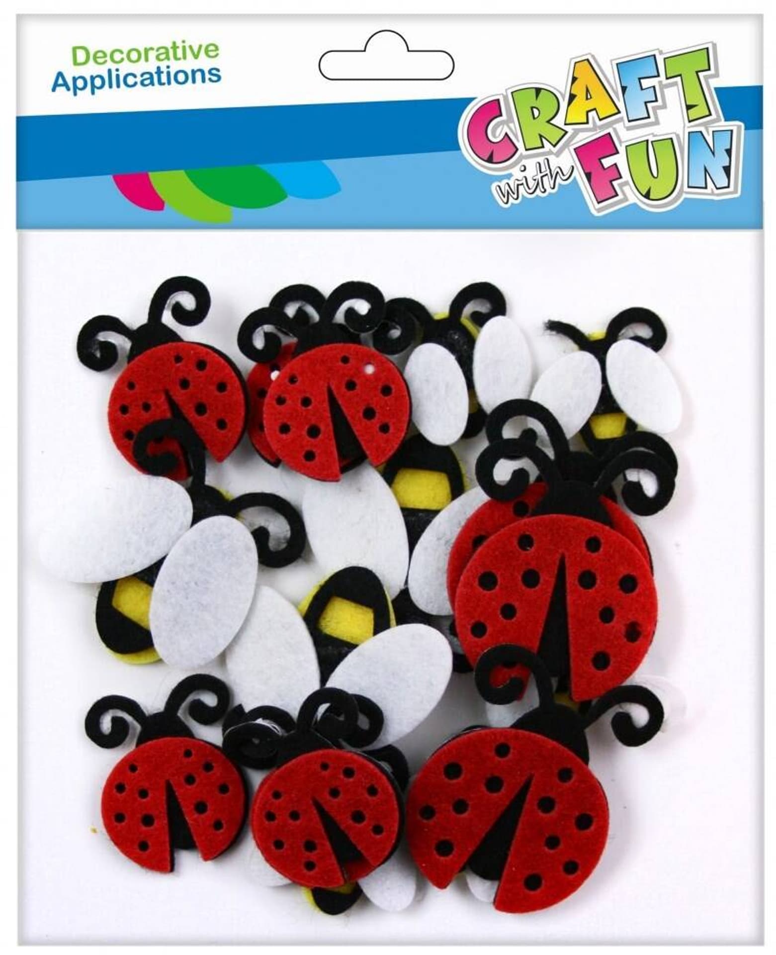 

Ozdoba dekoracyjna filcowa samoprzylepna Biedronki/Pszczółki CRUFT with FUN 463741