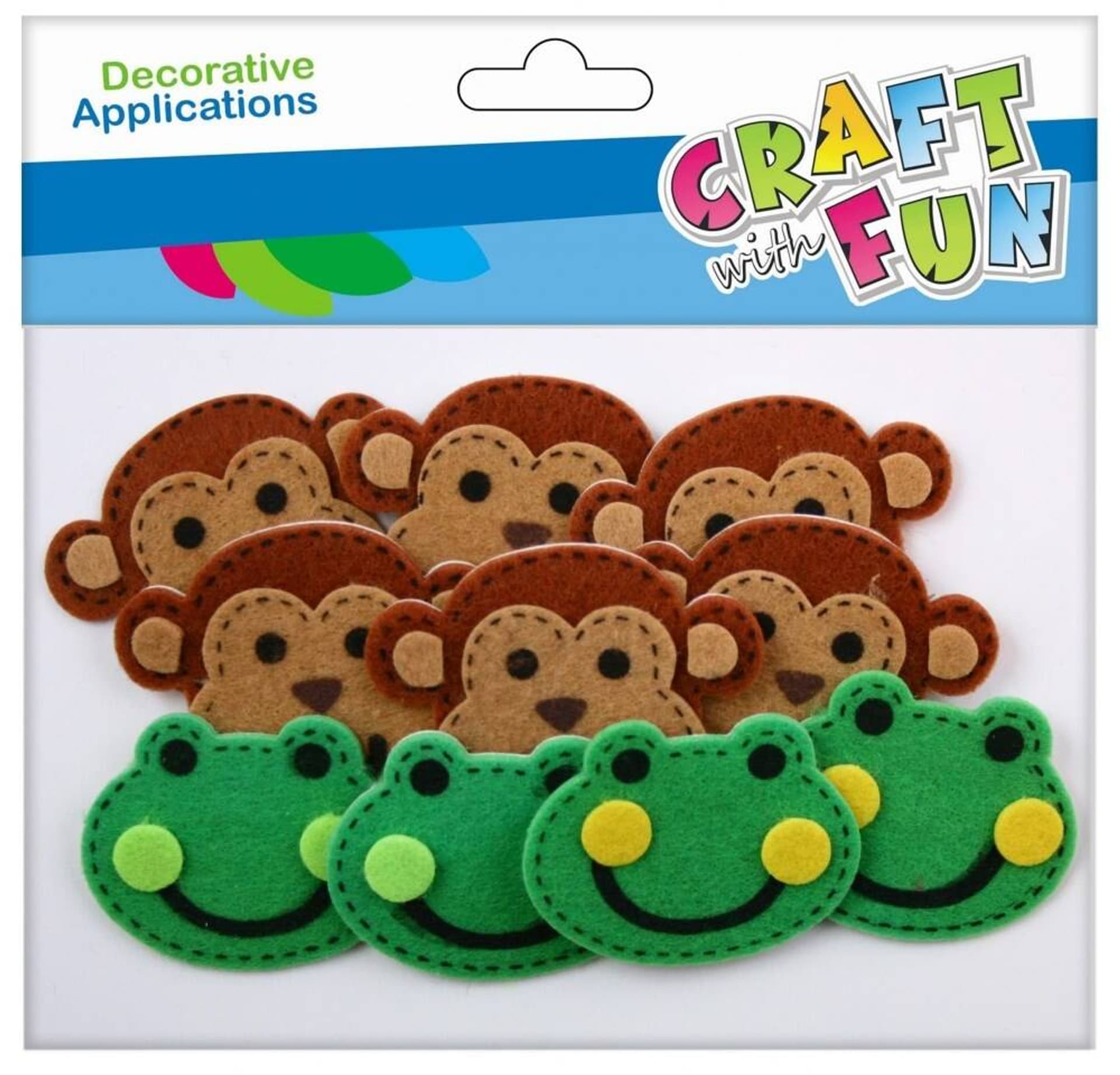 

Ozdoba dekoracyjna filcowa Żaba/Małpa CRAFT WITH FUN 463765