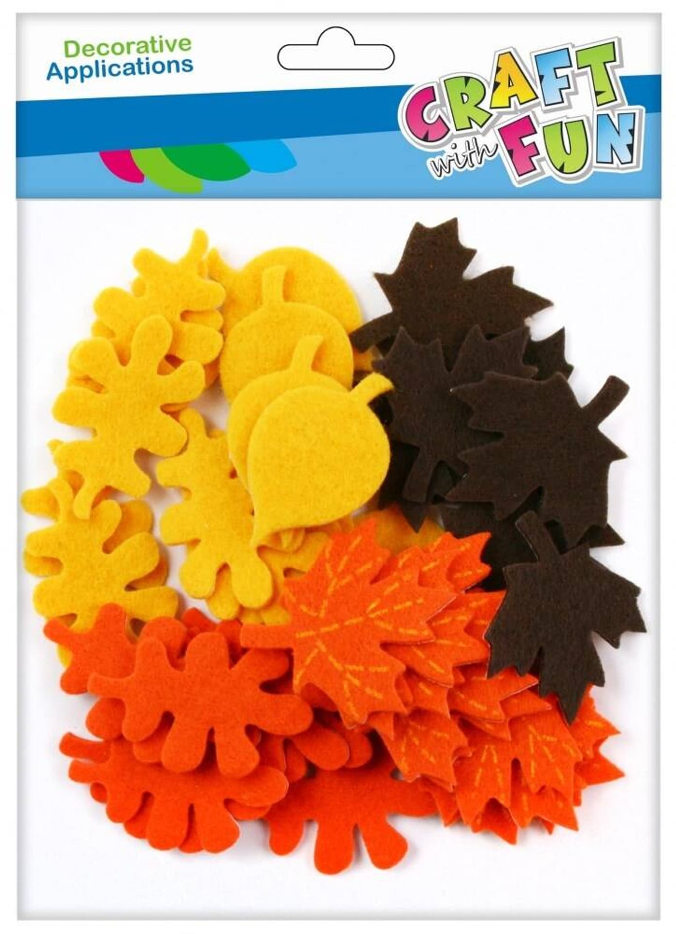 

Ozdoba dekoracyjna filcowa samoprzylepna Liście kolorowe CRAFT WITH FUN 463766