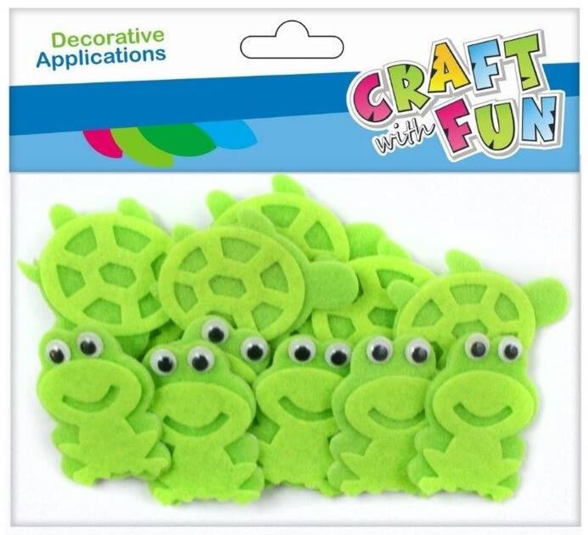 

Ozdoba dekoracyjna samoprzylepna filcowa Żaba z oczami CRAFT WITH FUN 463777