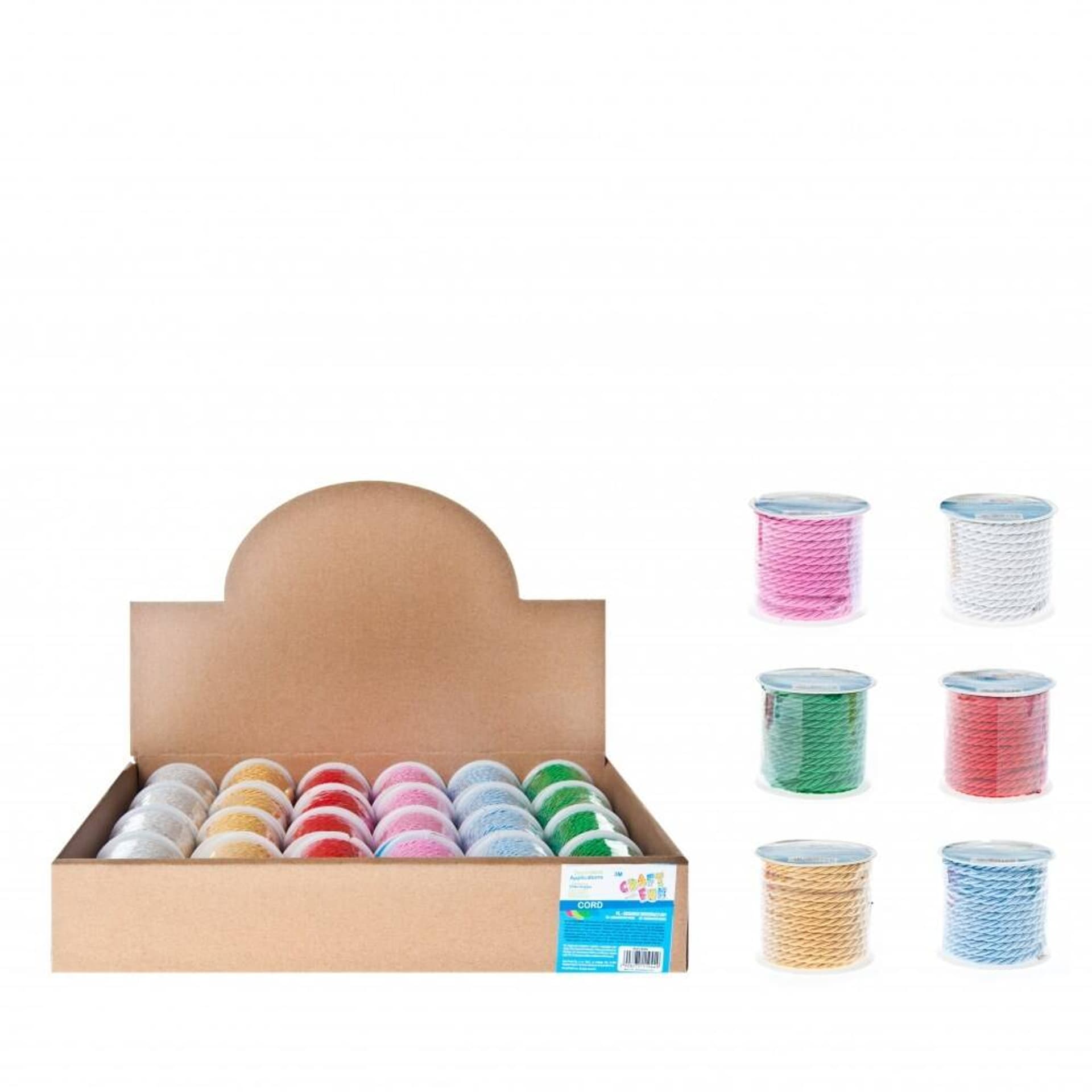 

Ozdoba dekoracyjna Sznurek mix kolorów szpulka CRAFT WITH FUN 463854