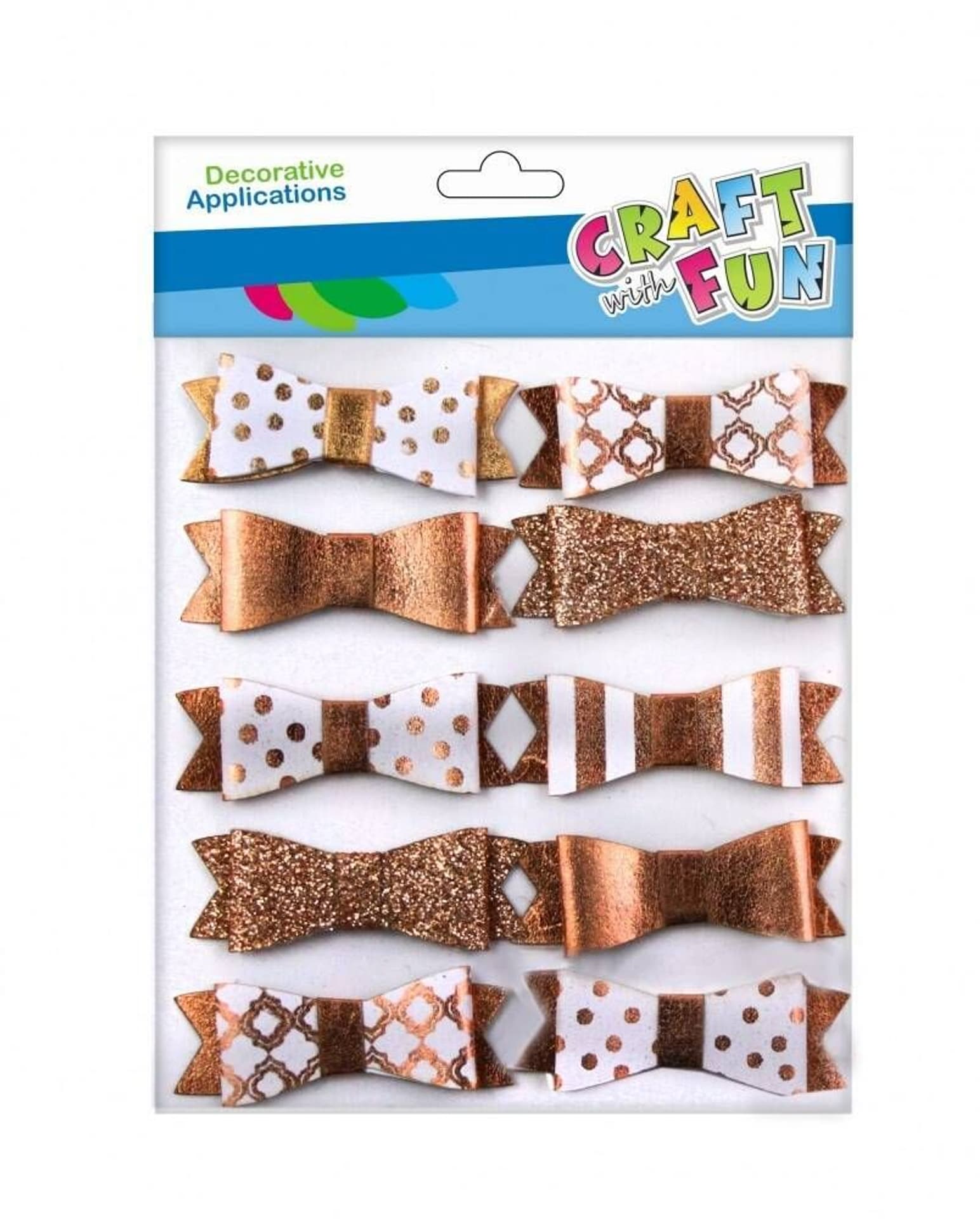 

Ozdoba dekoracyjna samoprzylepna papierowa Kokardki CRAFT WITH FUN 463863