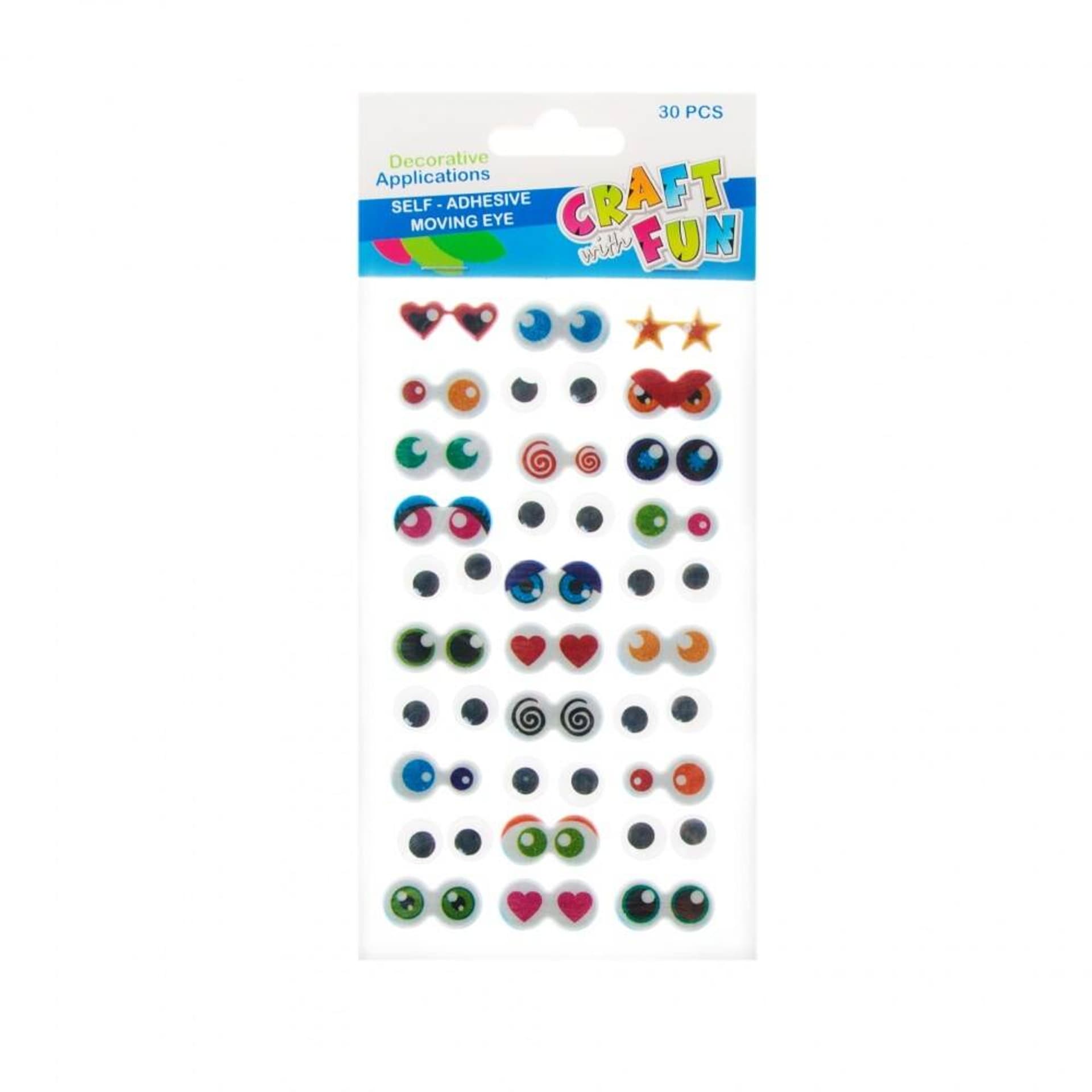 

Ozdoba dekoracyjna samoprzylepne Oczy mix wzorów CRAFT WITH FUN 463968