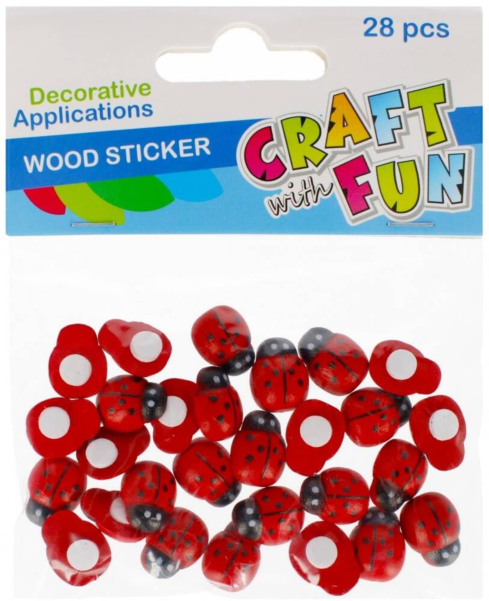 

Ozdoba dekoracyjna samoprzylepna drewniana Biedronka 15 mm CRAFT WITH FUN 501441
