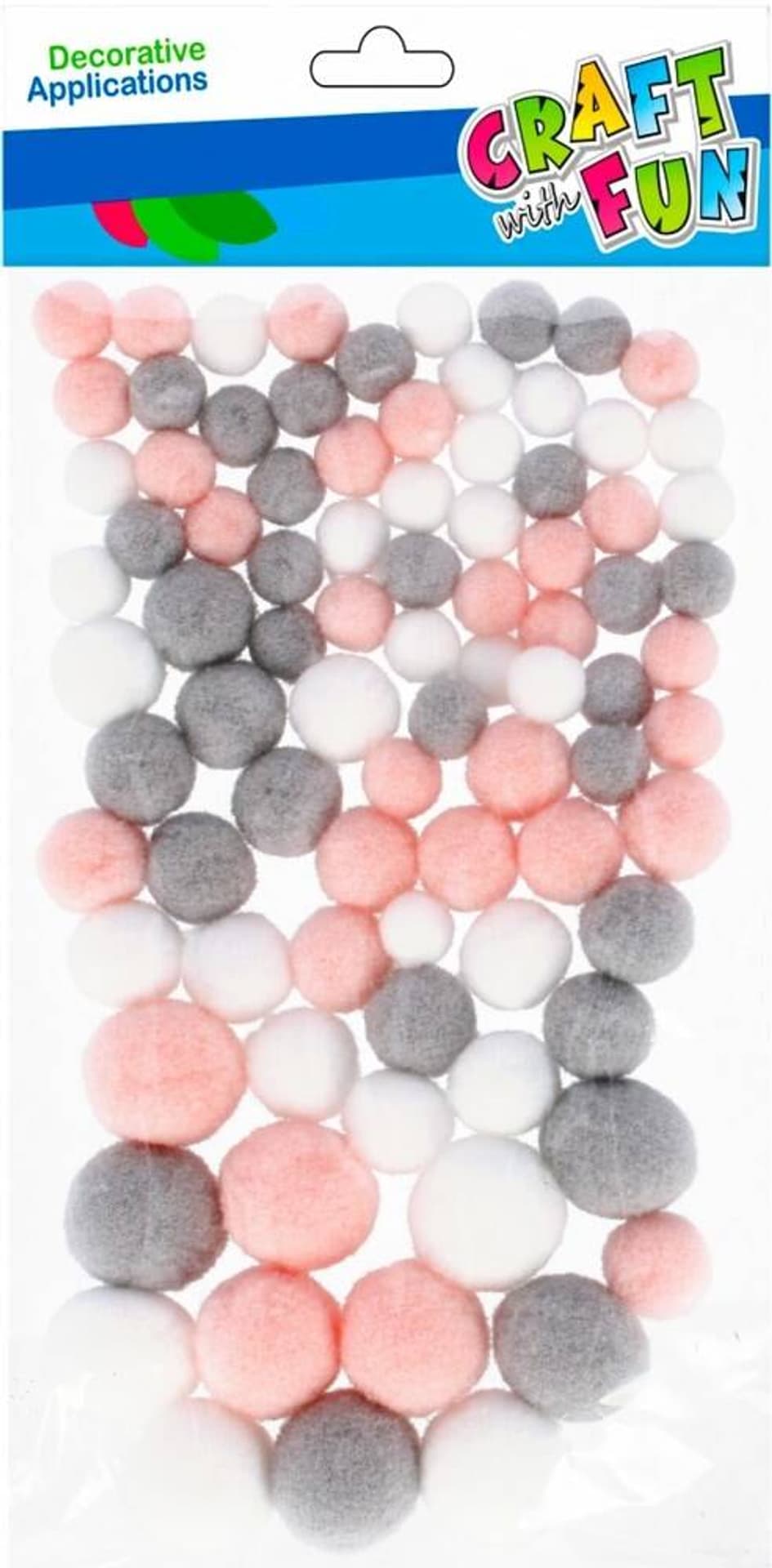 

Pompony dekoracyjne pastelowe mix CRAFT WITH FUN 501476