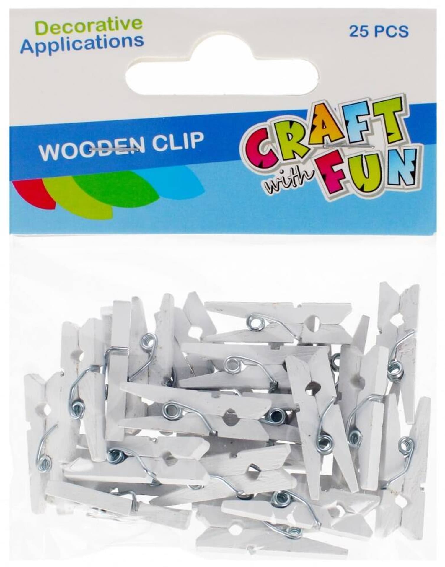 

Drewniane spinacze białe 250 mm CRAFT WITH FUN 501484
