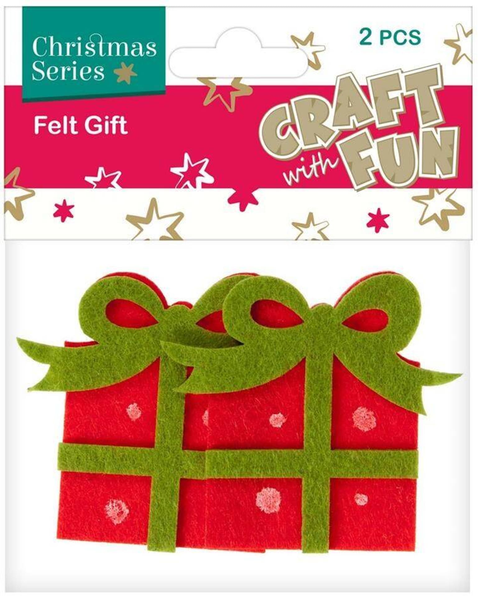 

Ozdoba Boże Narodzenie filc Prezent 2szt. CRAFT WITH FUN 383944