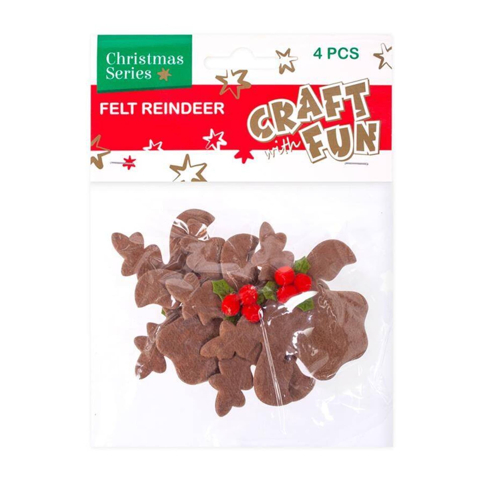 

Ozdoba dekoracyjna Renifer filcowy op.4 szt. CRAFT WITH FUN 412883