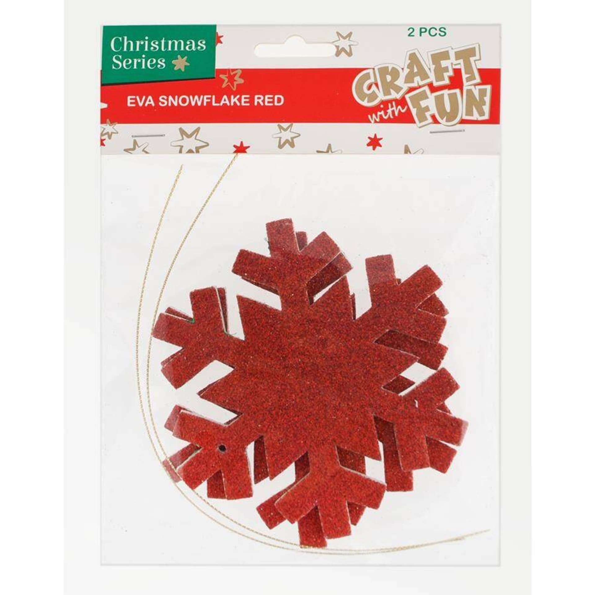

Ozdoby dekoracyjne piankowe BN EVA Płatek Śniegu czerwony zawieszka CRAFT WITH FUN 438599