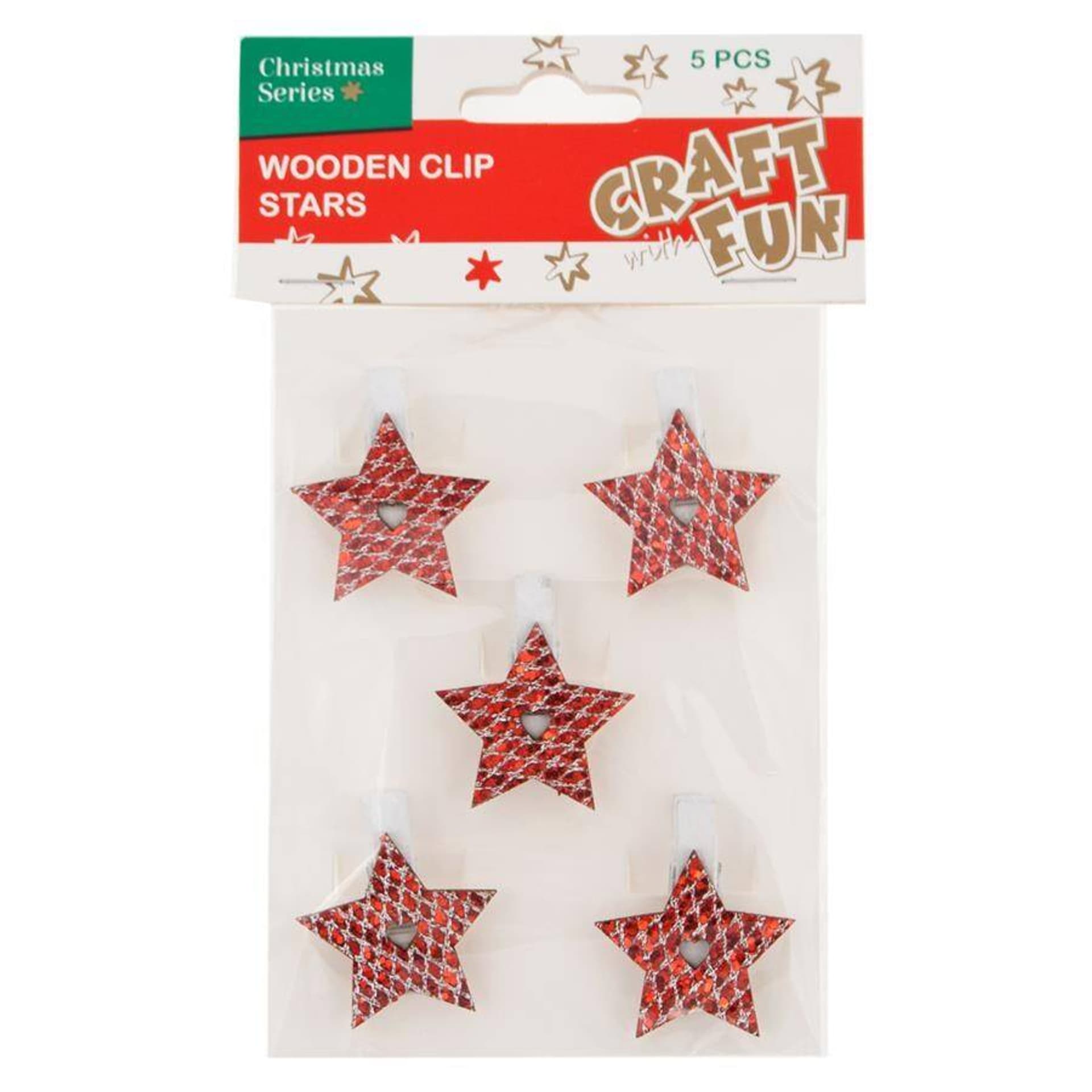 

Ozdoba dekoracyjna klamerki Gwiazdki Boże Narodzenie CRAFT WITH FUN 438806
