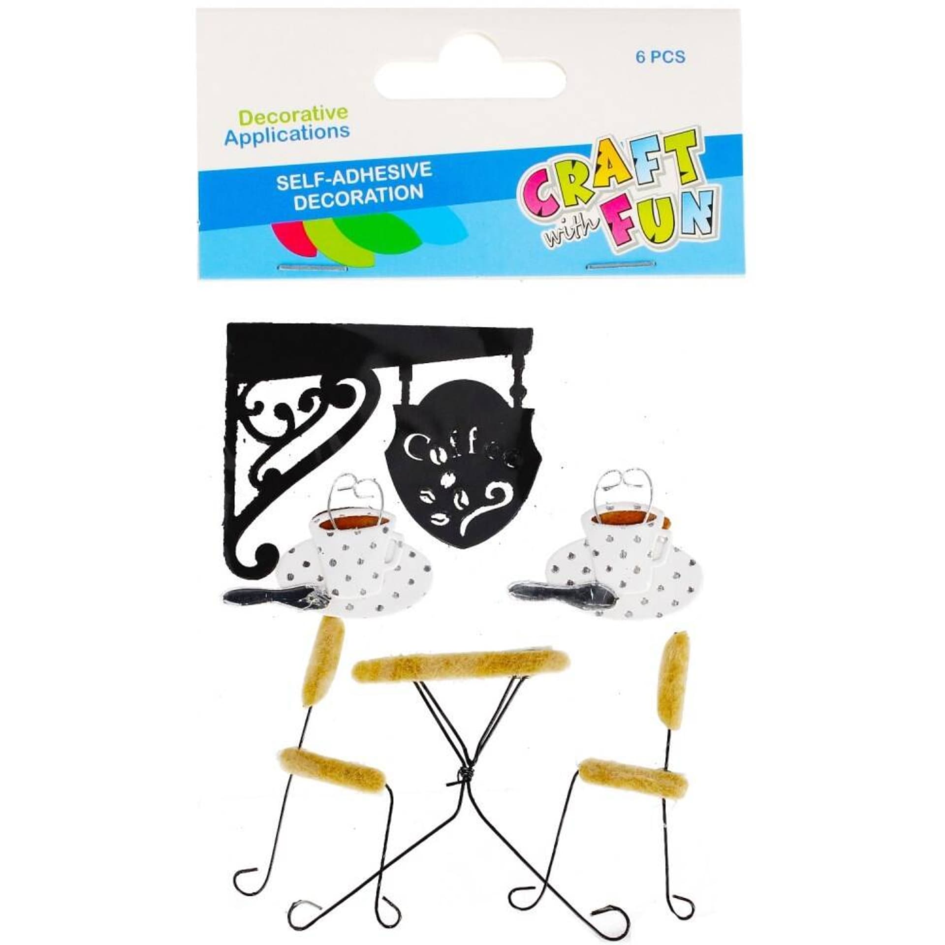 

Ozdoba dekoracyjna samoprzylepna Kawiarnia CRAFT WITH FUN 480878