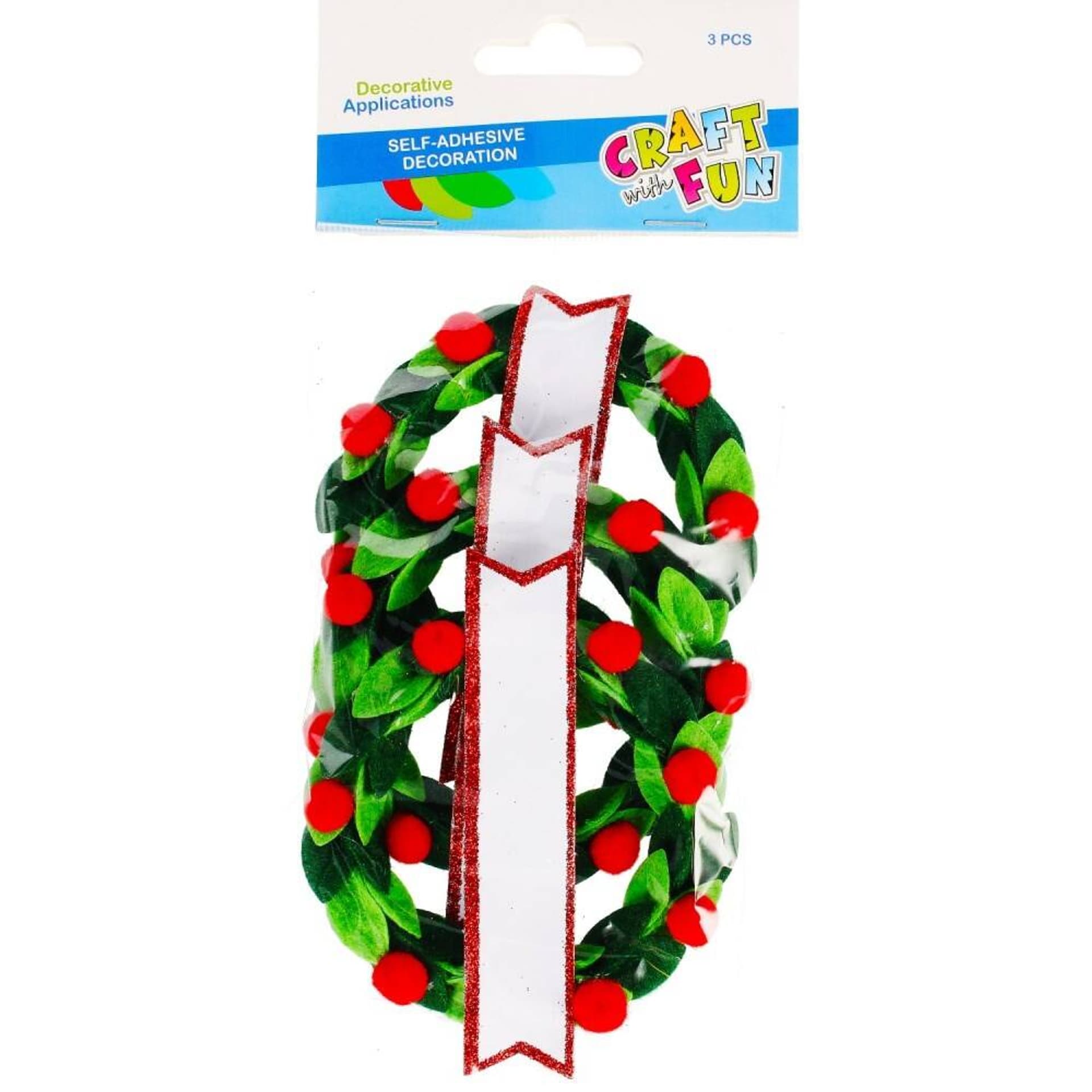 

Ozdoba dekoracyjna samoprzylepna Bożonarodzeniowa Ornament 9,5 cm CRAFT WITH FUN 480893