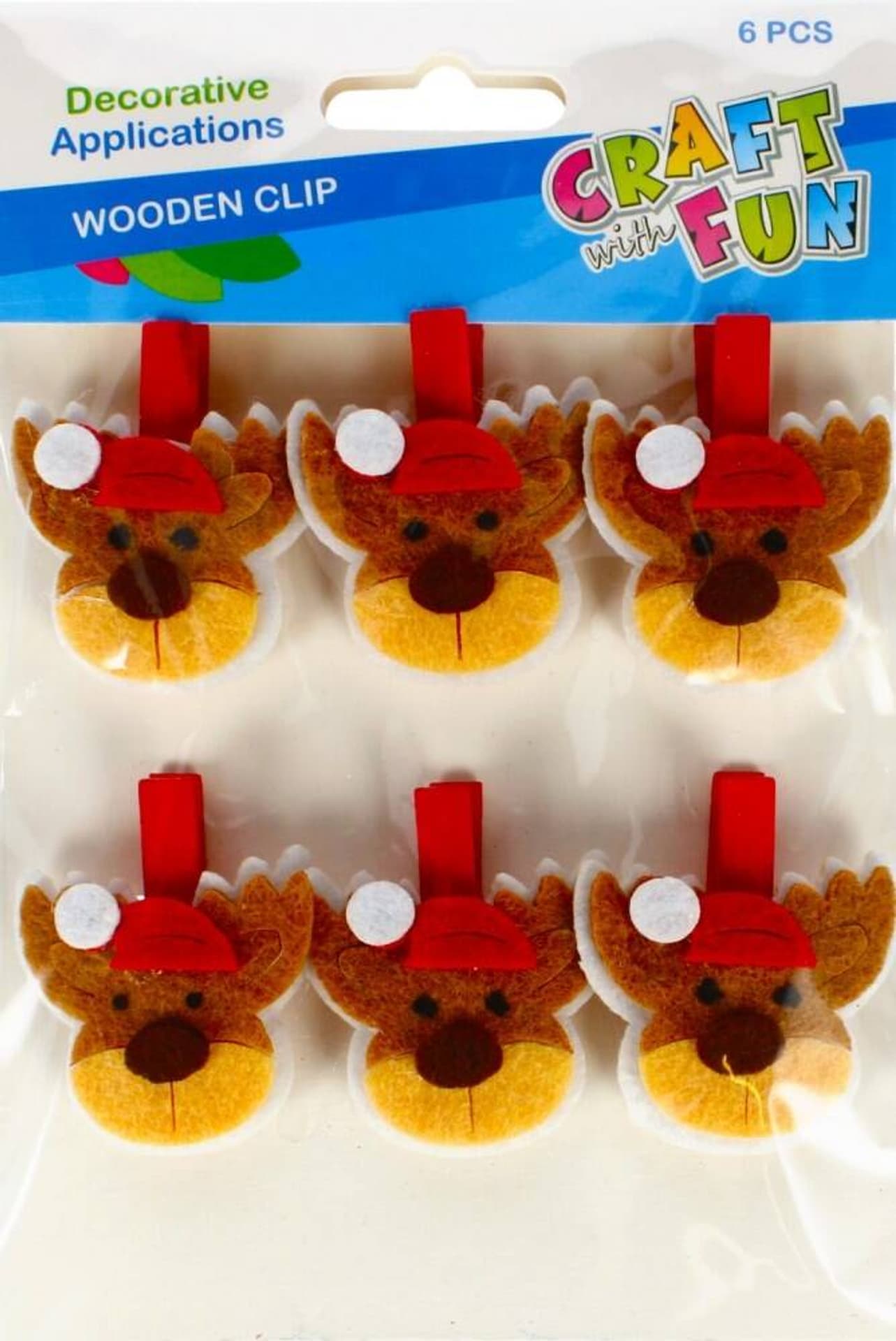 

Drewniane spinacze Boże Narodzenie Renifer CRAFT WITH FUN 481021