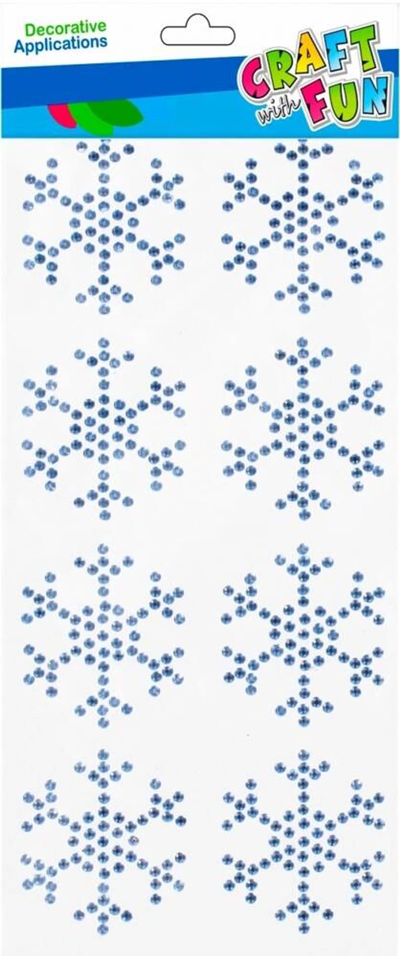 

Ozdoba dekoracyjna samoprzylepna kryształki Śnieżynki op.8 szt. CRAFT WITH FUN 501452