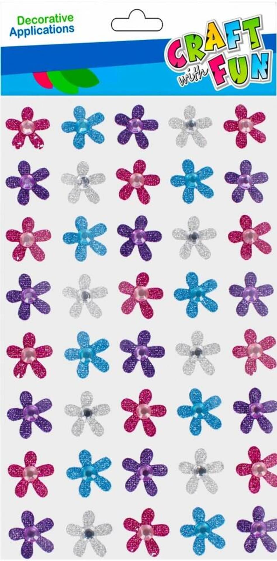 

Naklejki Kwiatuszki brokat CRAFT WITH FUN 501872
