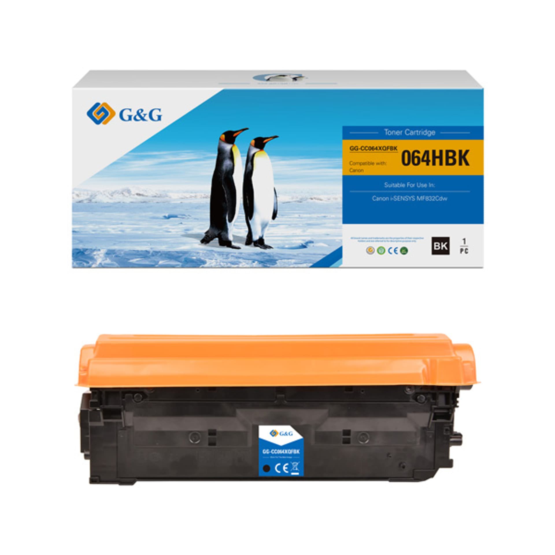 

G&G kompatybilny toner z NT-CC064XQFBK-RC, 064 H BK, black, 13400s, high capacity, dla Canon i-SENSYS MF832Cdw, N