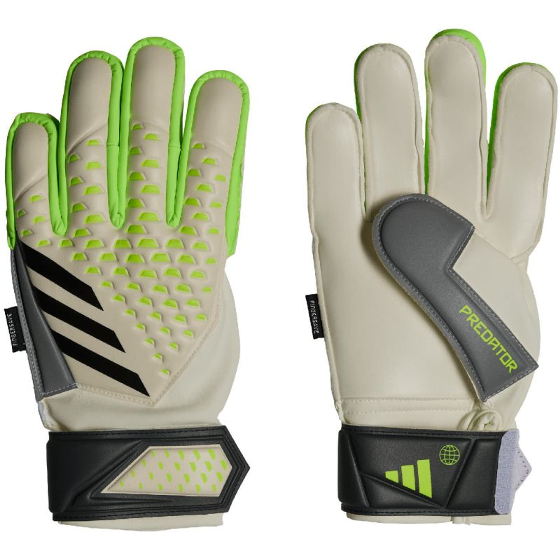 

Rękawice bramkarskie adidas Predator Match Fingersave Jr (kolor Biały. Zielony, rozmiar 5.5)