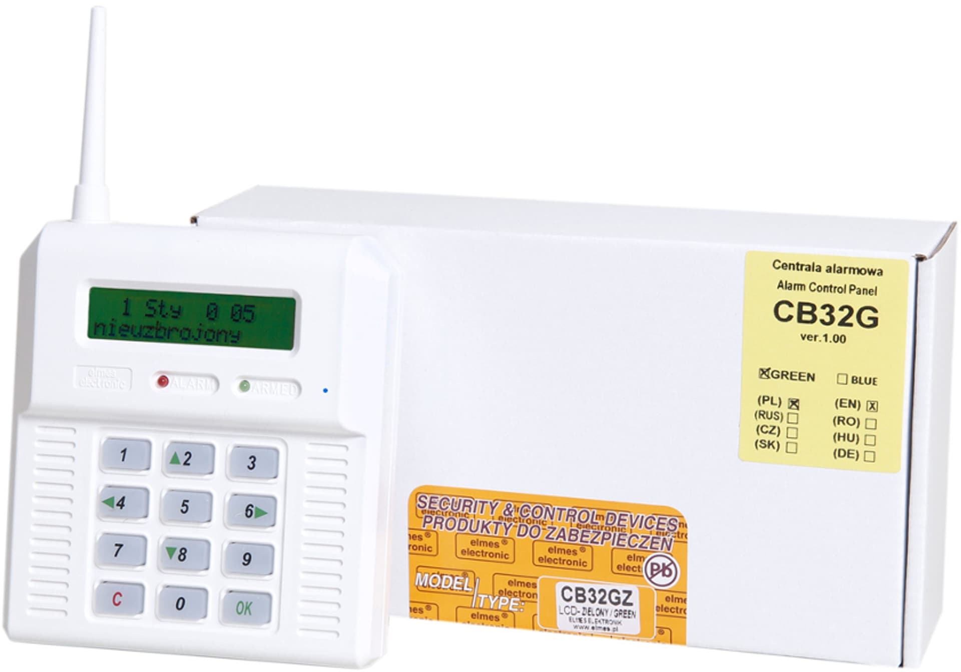 

ELMES CENTRALA ALARMOWA CB32GZ