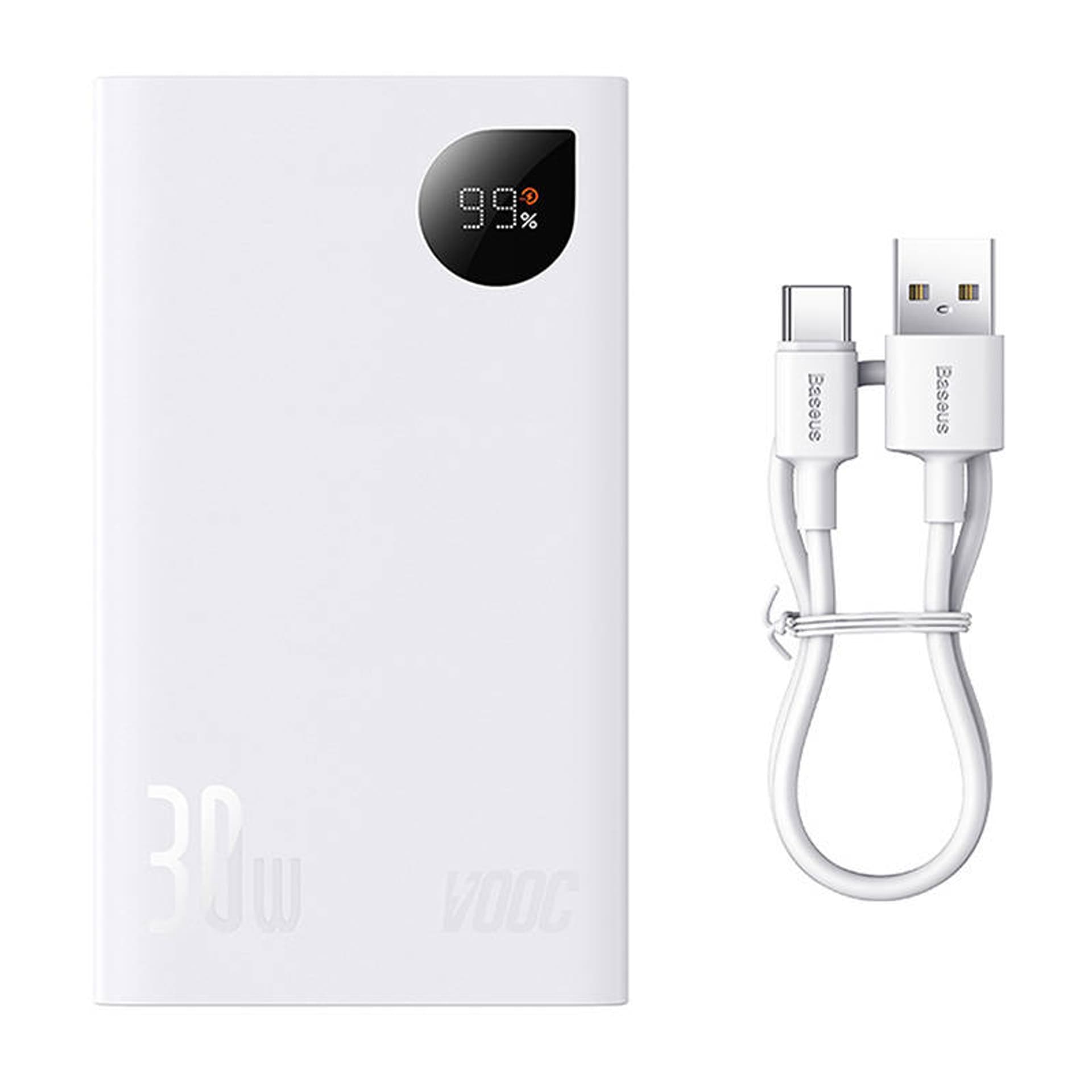 

Powerbank Baseus Adaman 2, 20000mAh, 30W, (biały)